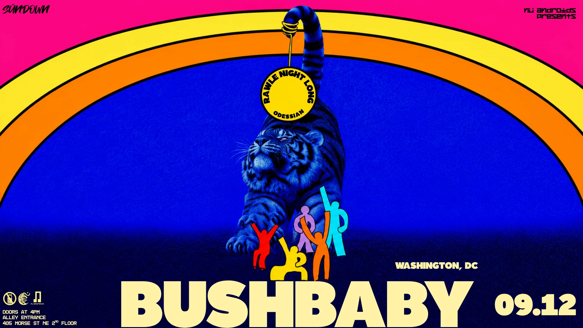Nü Androids Presents Sündown: Bushbaby Cover