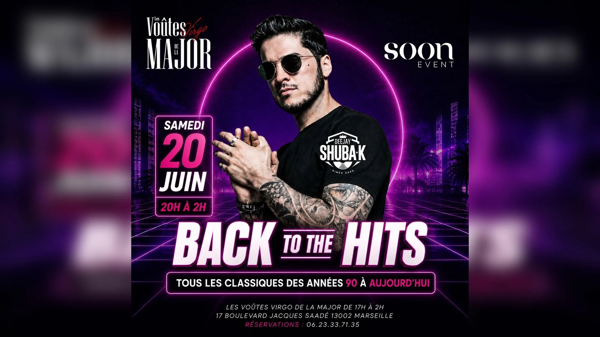 Back To The Hits - Dj Shuba-K - Entrée Gratuite Cover