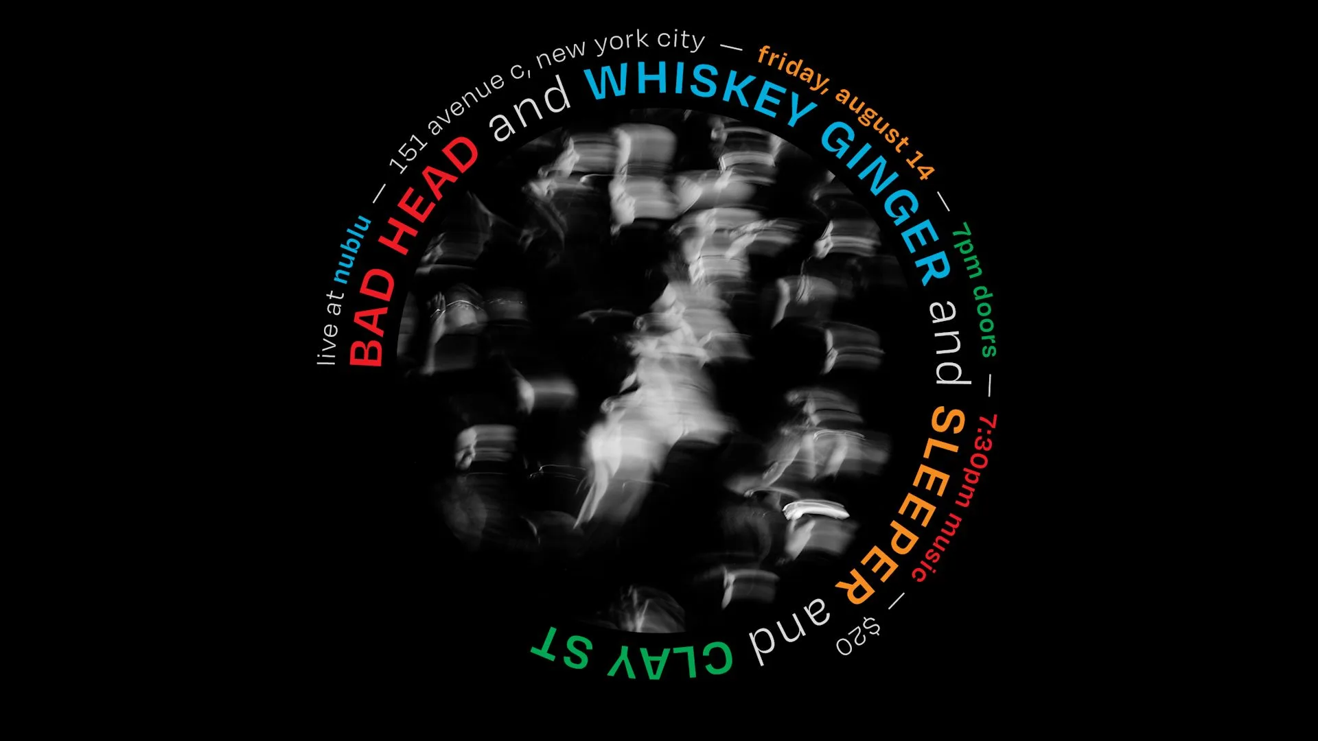 Bad Head, Whiskey Ginger, Sleeper, Clay St Cover