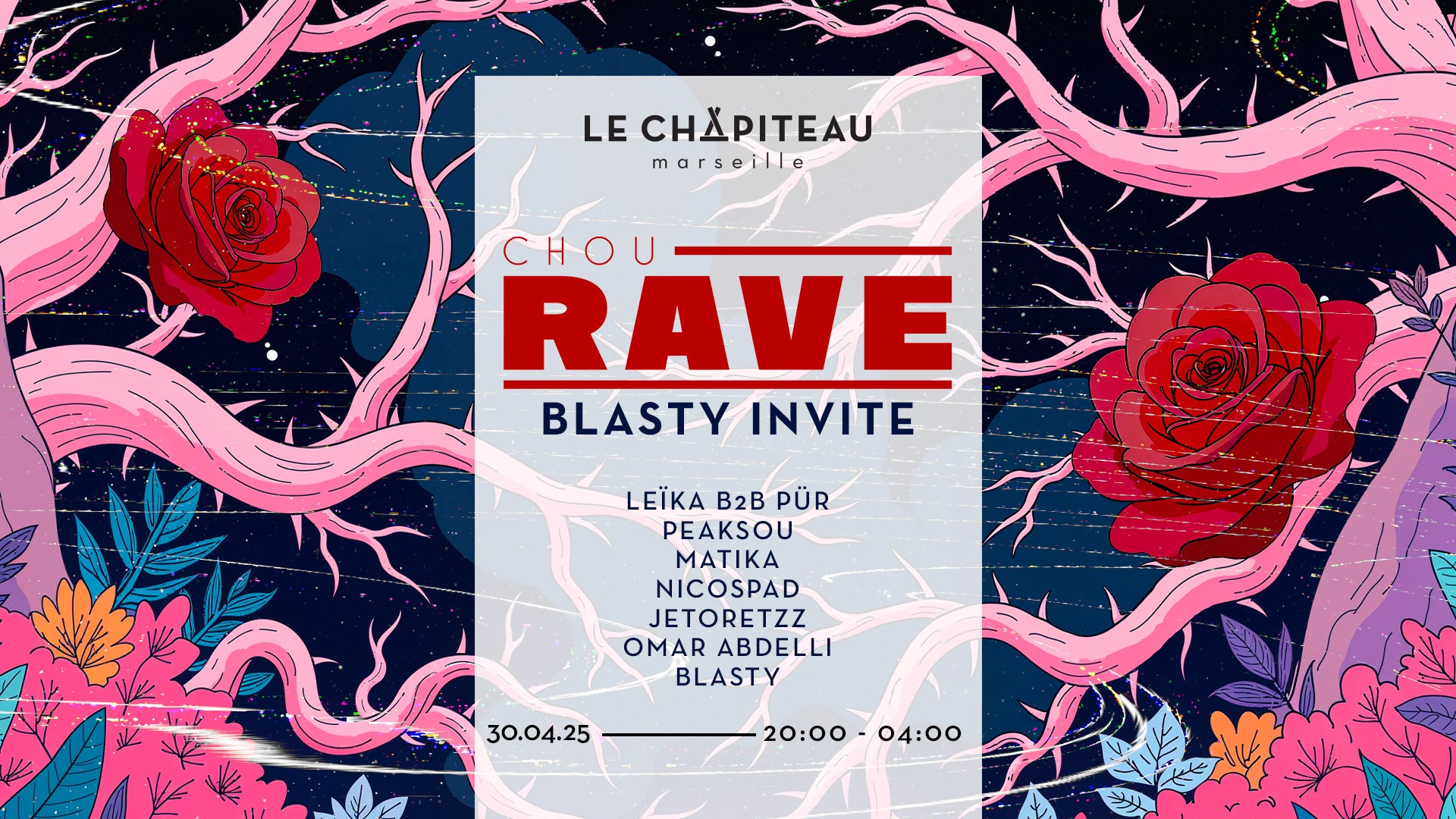 Grand Opening Chourave - Blasty Invite Cover