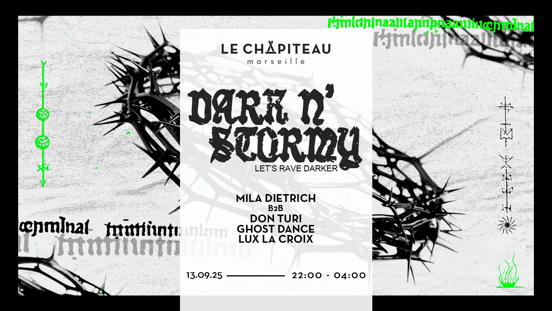 Dark N Stormy W/ Mila Dietrich, Don Turi, Ghost Dance & More Cover