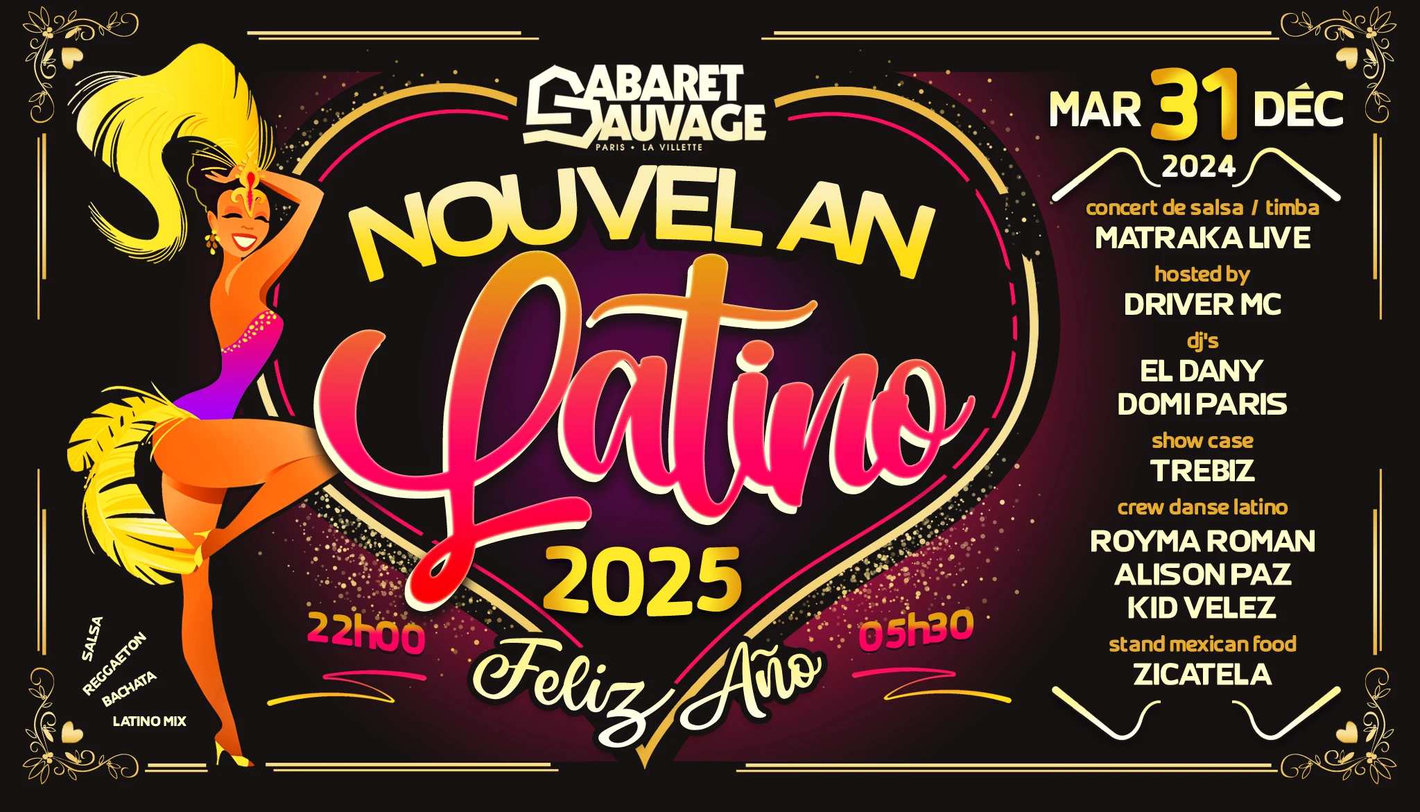 Nouvel An Latino Du Cabaret Sauvage ¡ Feliz Año 2025 ! Cover