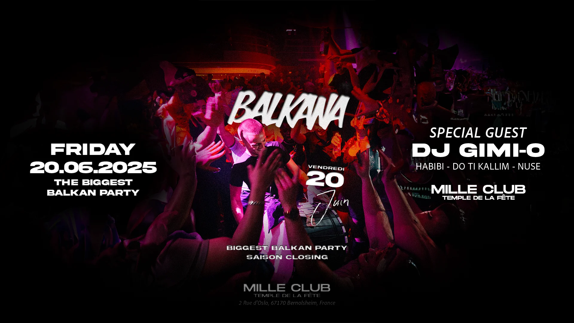 Balkana X Gimi-O In Strasbourg At Mille Club Cover