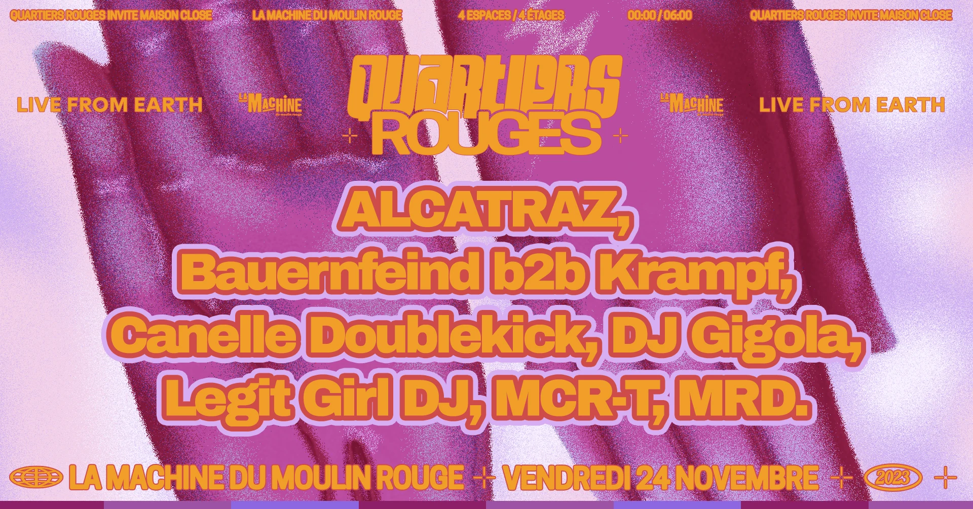 Quartiers Rouges Invite Live From Earth Cover