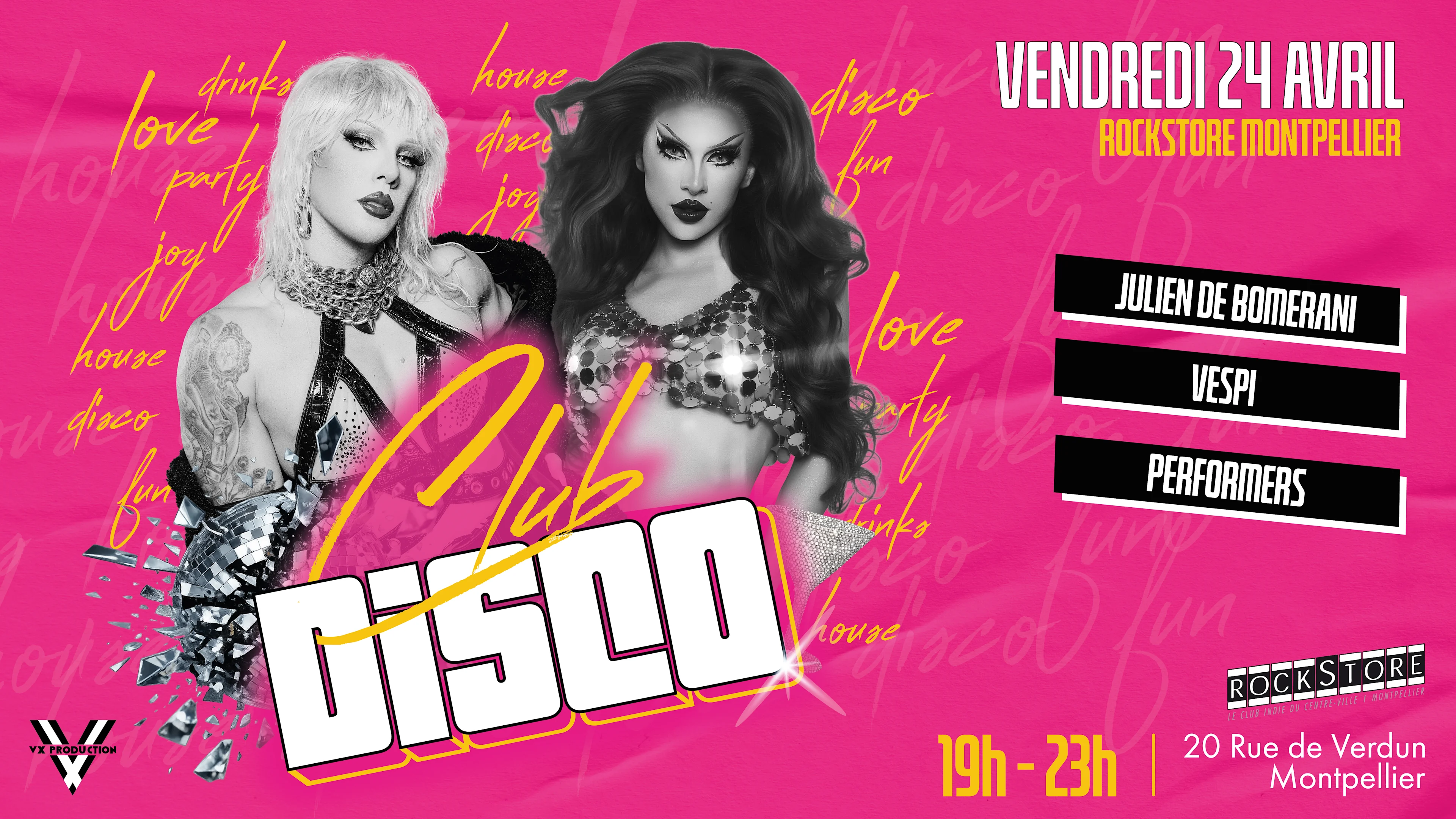 Ven 24/04 - Club Disco X Rockstore : Grande Première ! Cover