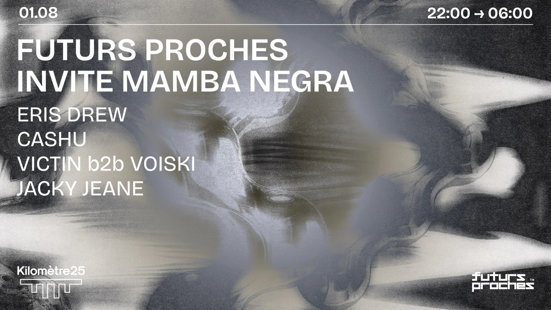 Futurs Proches X Km25 : Eris Drew, Cashu, Jacky Jeane & More Cover