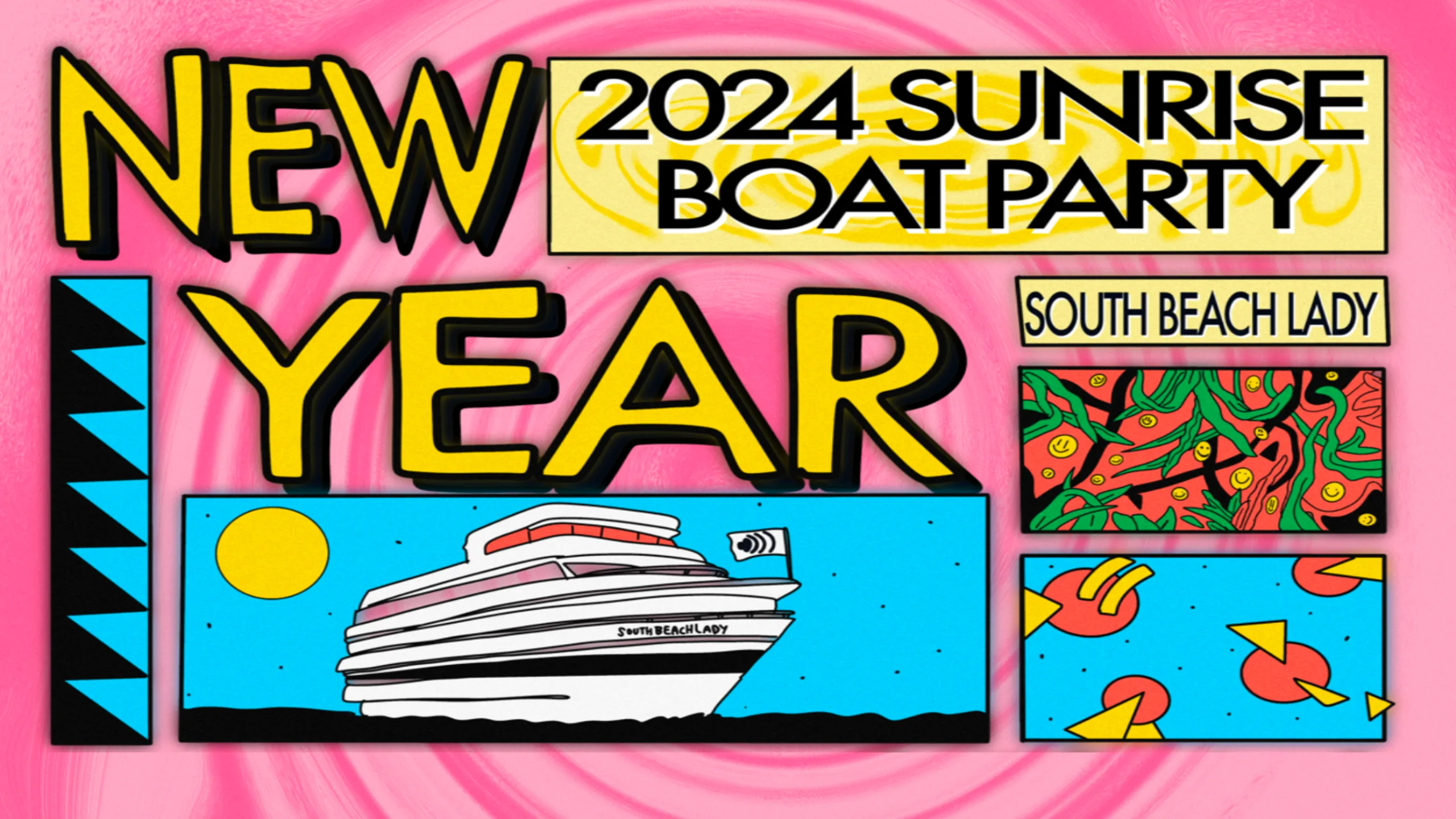 New Year New Sun Boat Party 2024 Cover