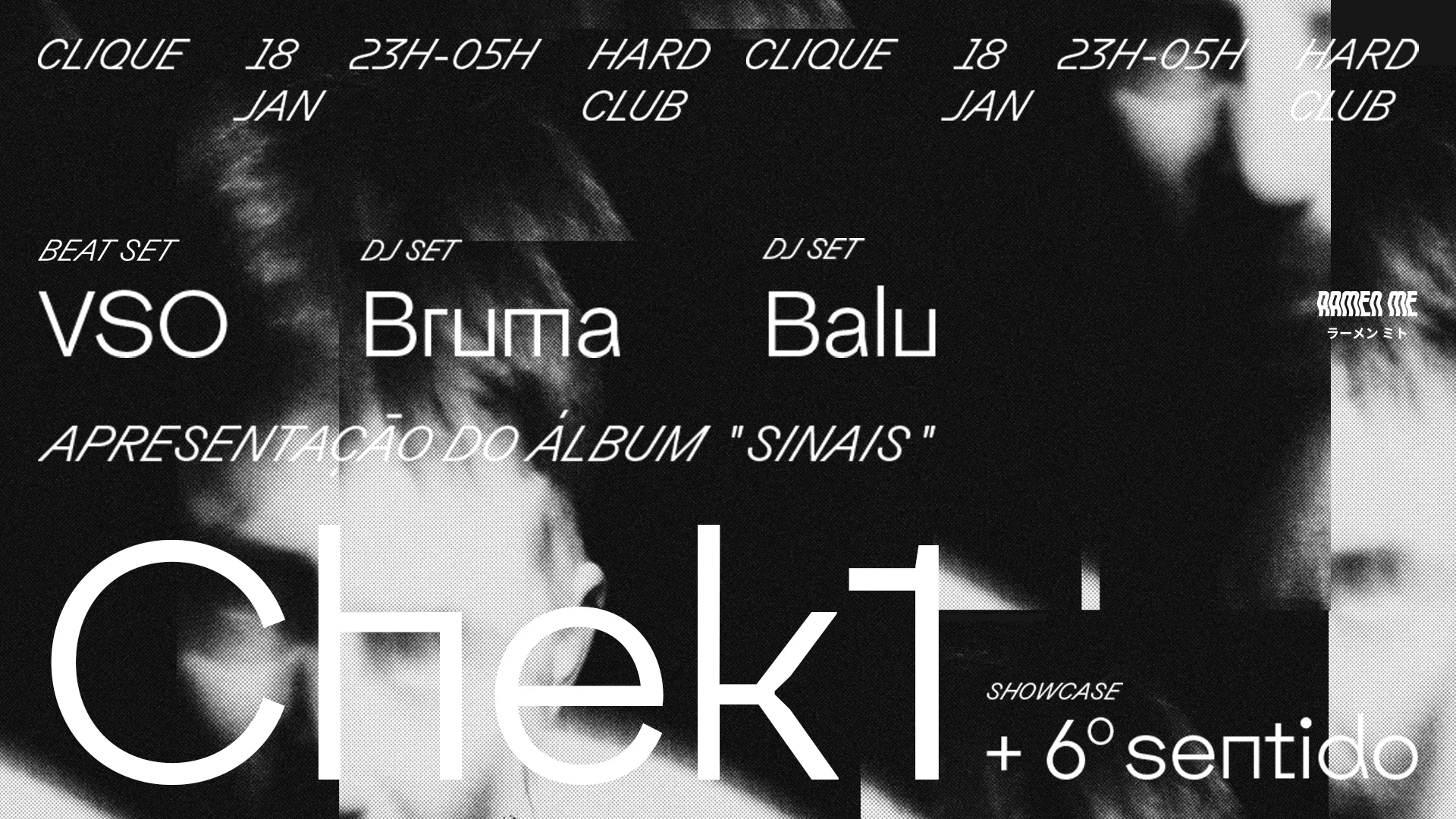 Clique / Chek1, Sexto Sentido, Vso, Balu, Bruma / Hard Club Cover