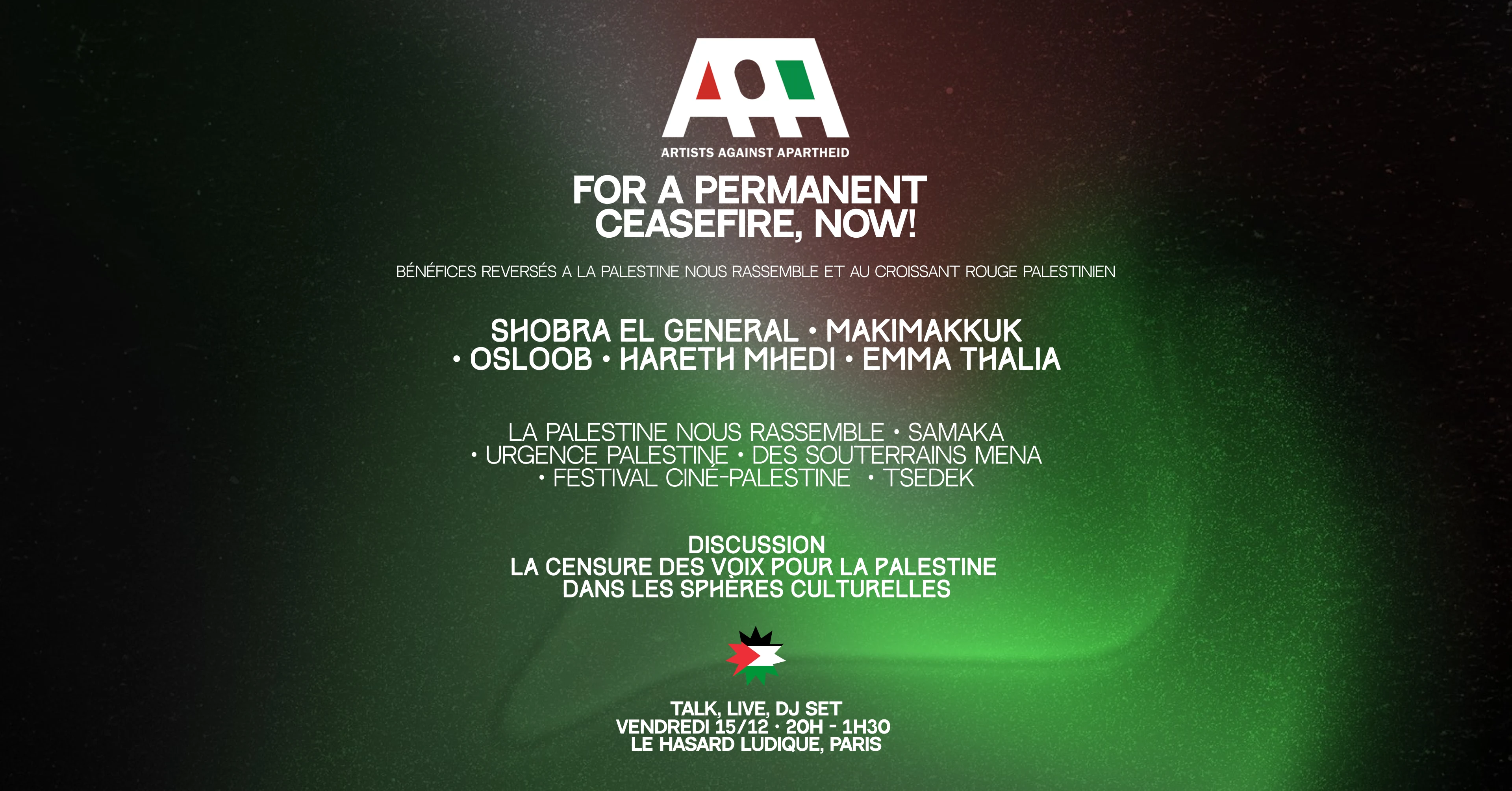 Aaa X Samaka : For A Permanent Ceasefire Now ! Cover