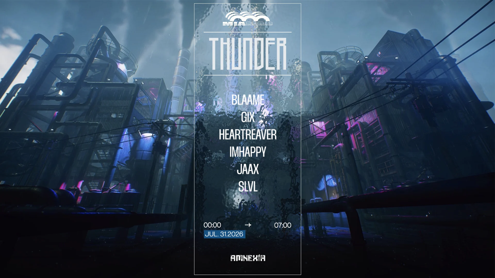 Thunder : Imhappy, Blaame, Slvl, Heartreaver & More Cover