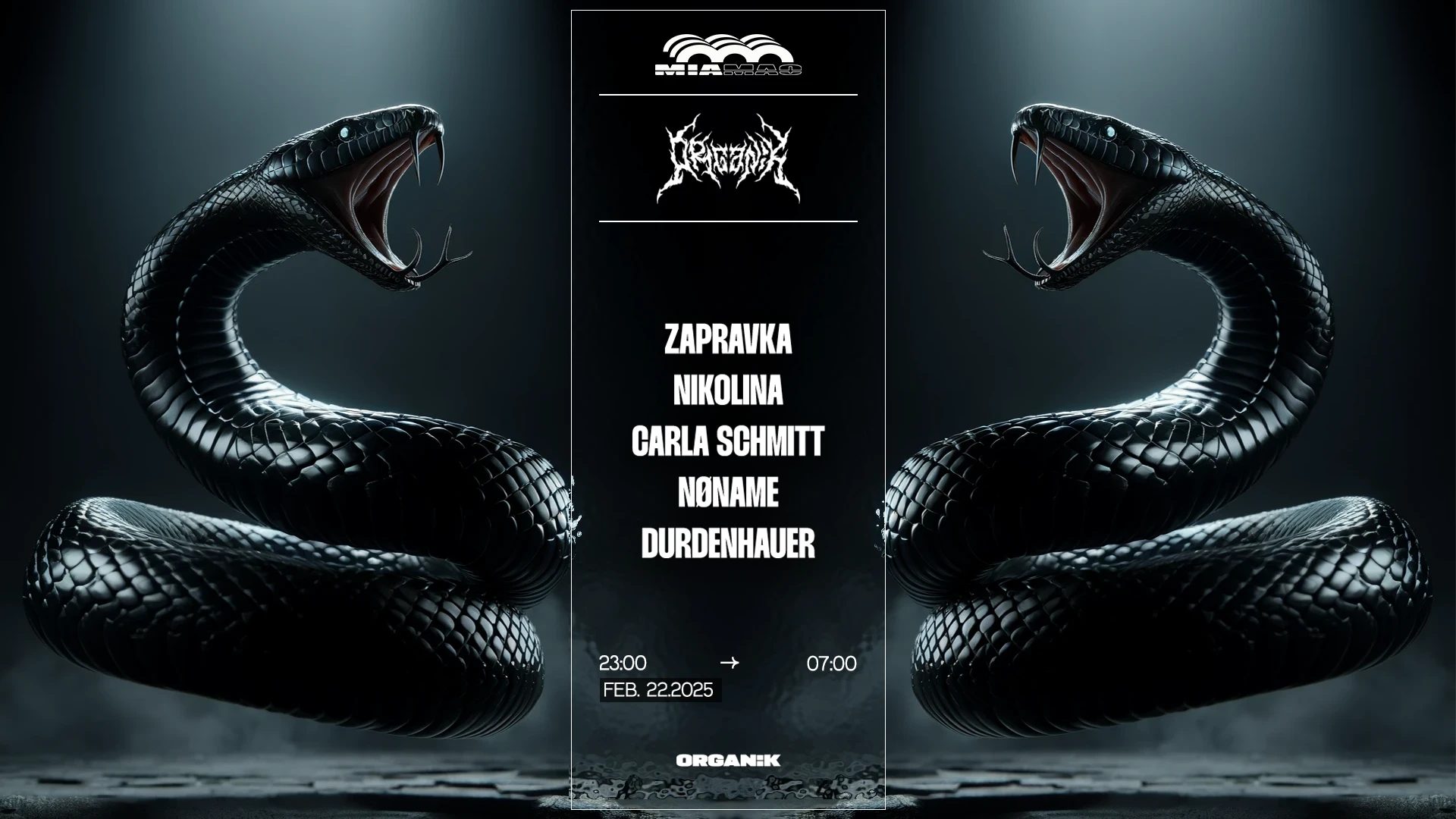 Organïk : Zapravka, Nikolina, Carla Schmitt, Nøname Cover