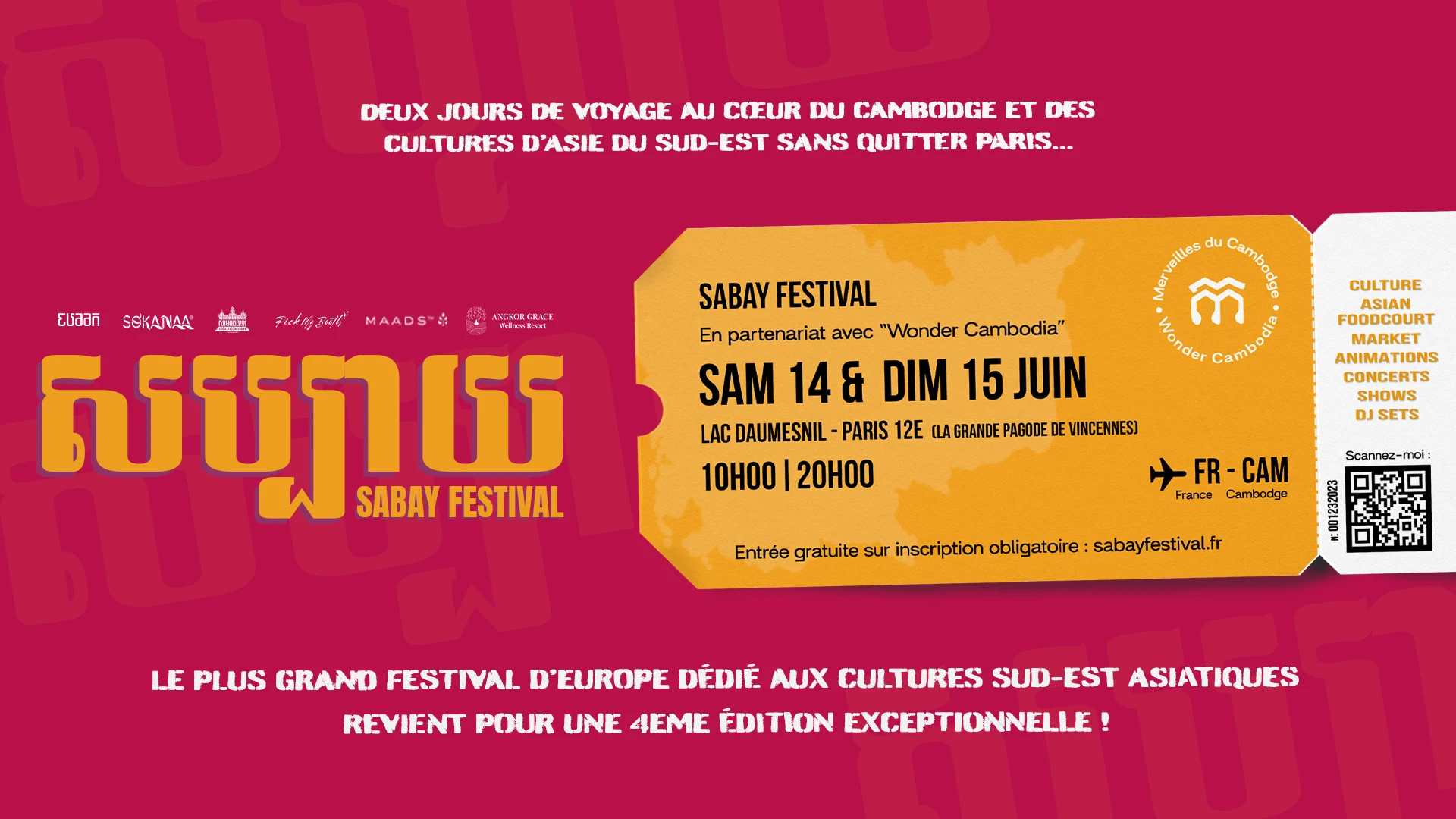 Sabay Festival 2025, En Partenariat Avec "Wonder Cambodia" Cover