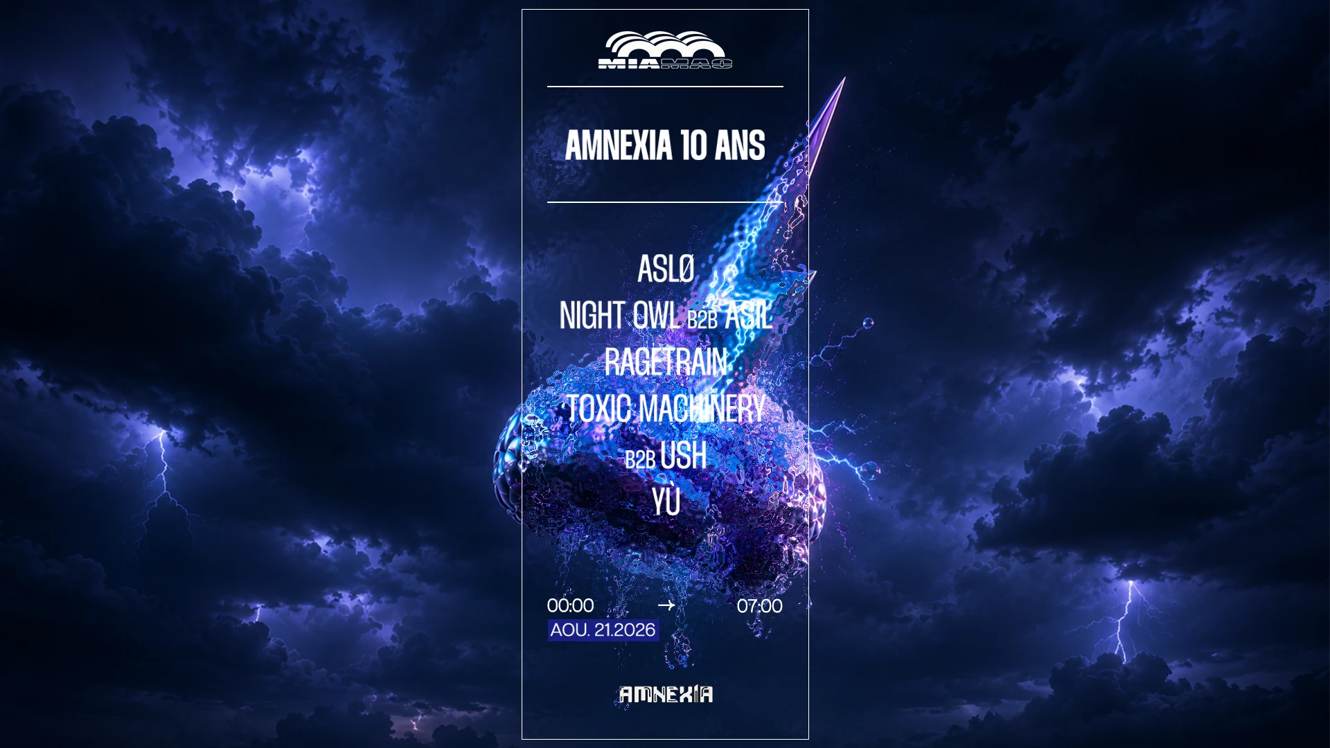 Amnexia 10 Ans : Toxic Machinery B2b Ush, Ragetrain & More Cover