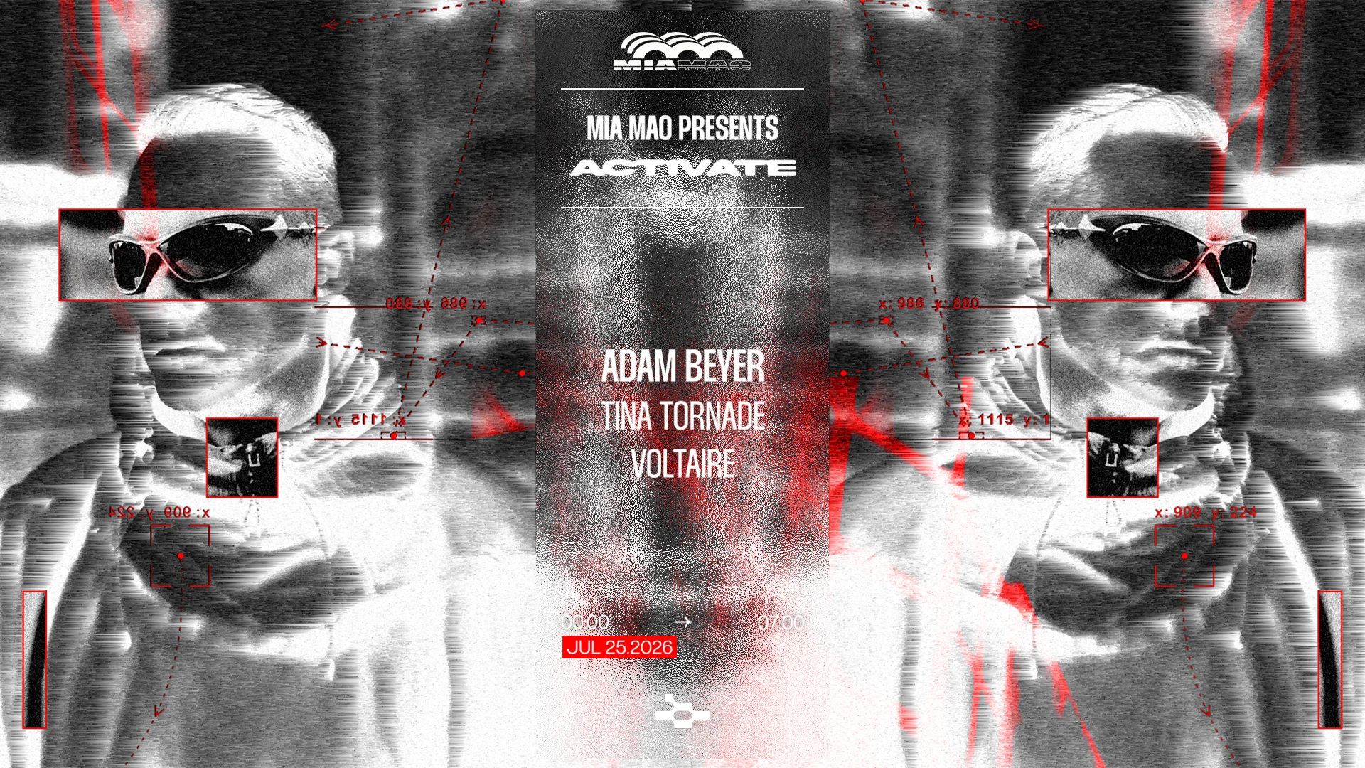 Adam Beyer, Tina Tornade, Voltaire [Activate] Mia Mao, Paris Cover