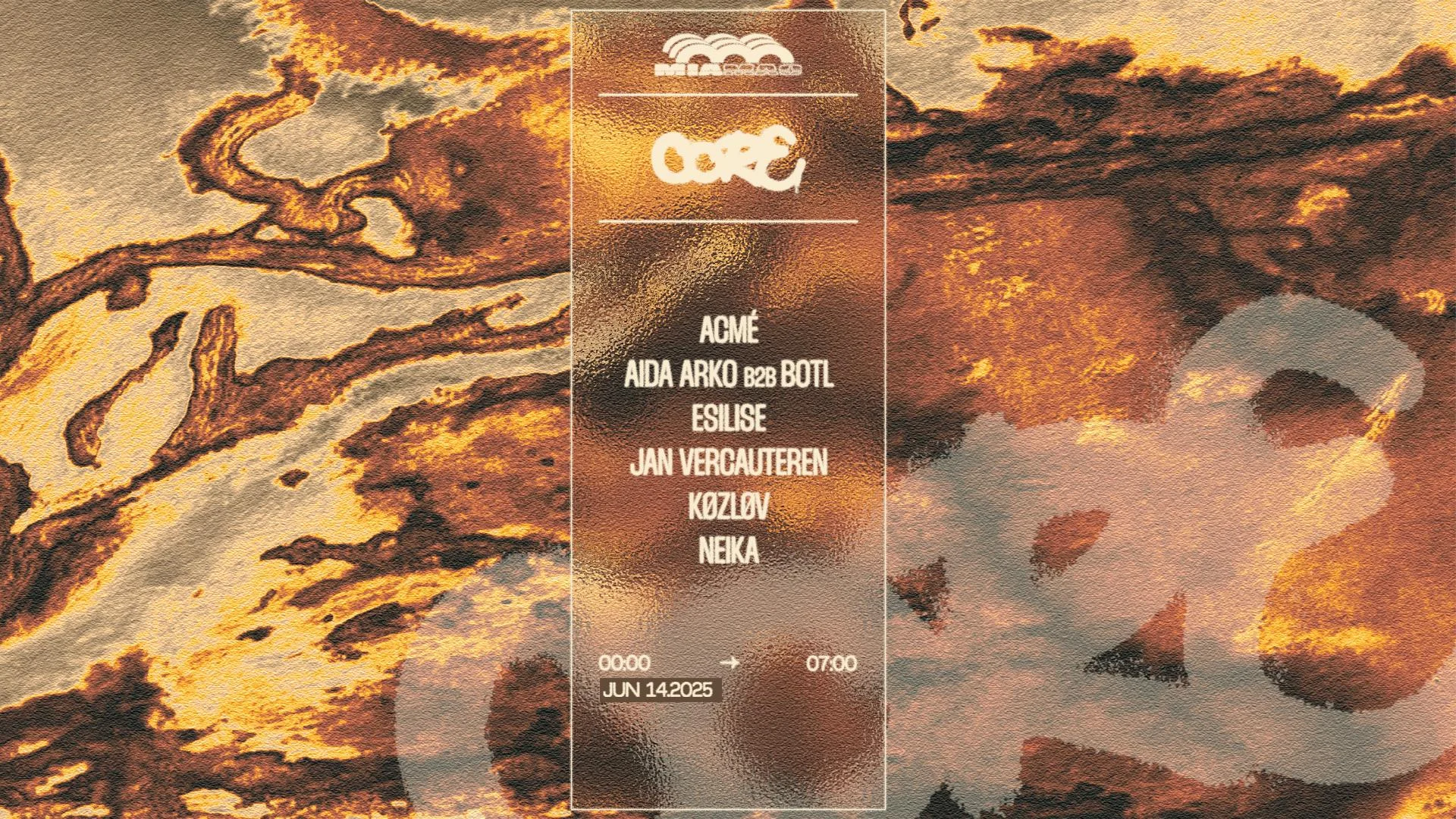 Core : Køzløv, Jan Vercauteren, Aida Arko B2b Botl, Neika Cover