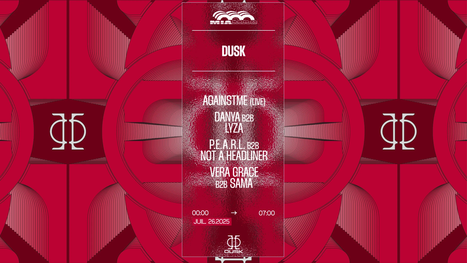 Dusk: P.E.A.R.L. B2b Not A Headliner, Againstme (Live) &More Cover