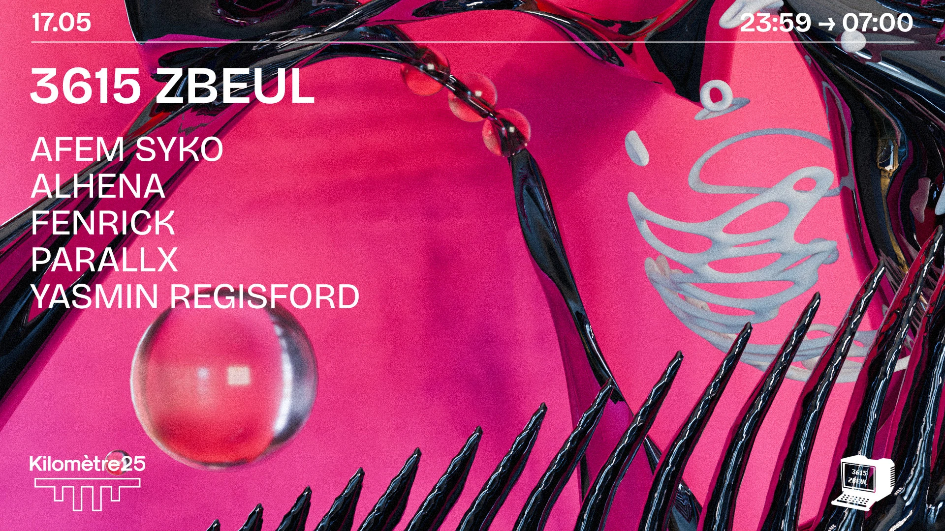 3615 Zbeul X Km25 : Afem Syko, Parallx, Fenrick & More Cover