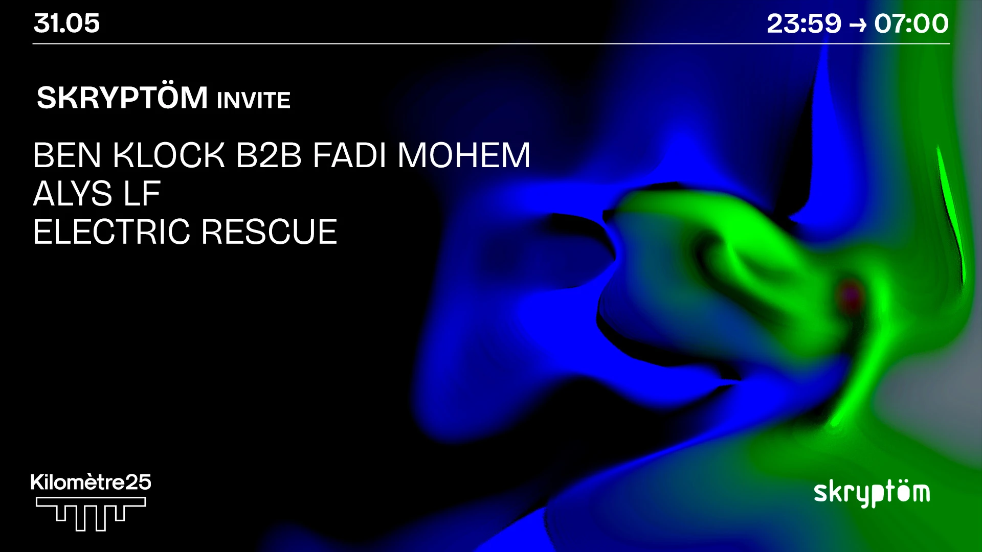 Skryptom X Km25 : Ben Klock B2b Fadi Mohem, Alys Lf & More Cover
