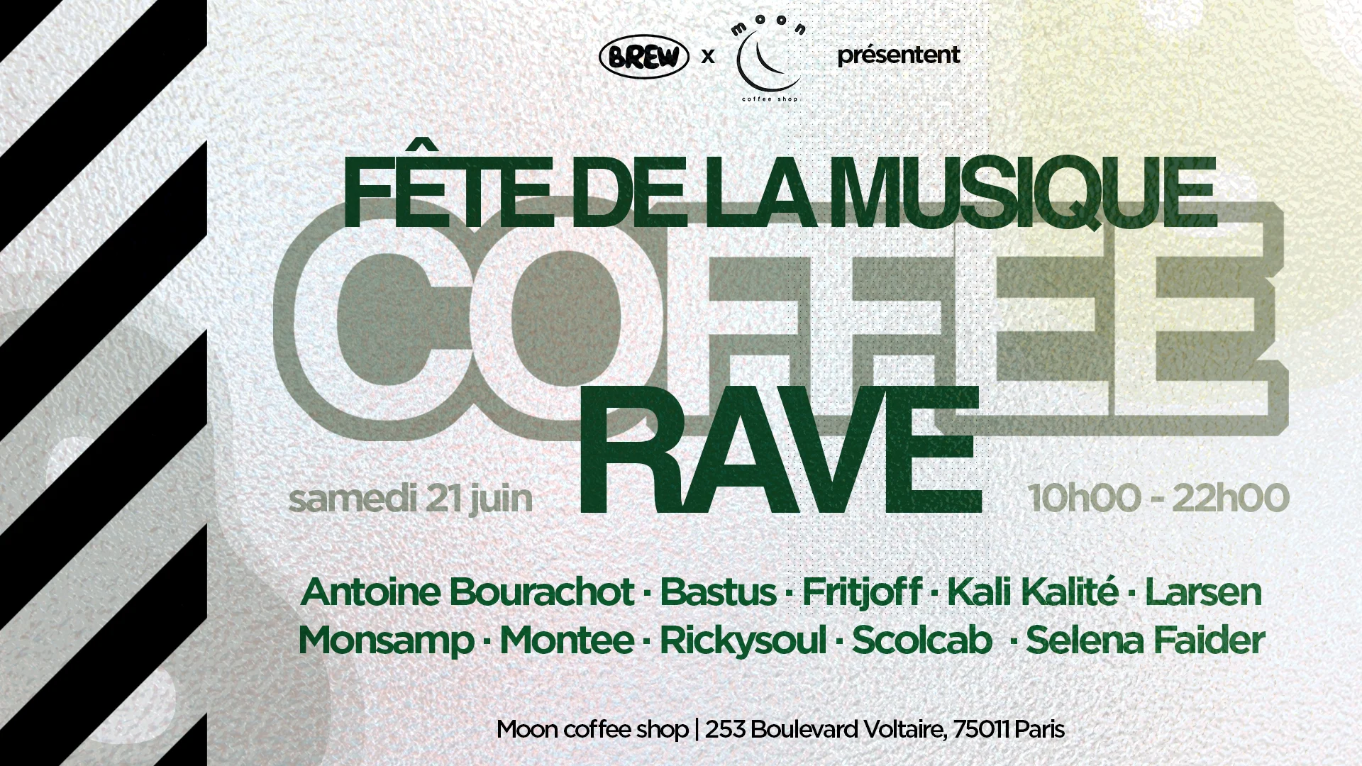 Brew X Moon Coffee Shop | Fête De La Musique Cover