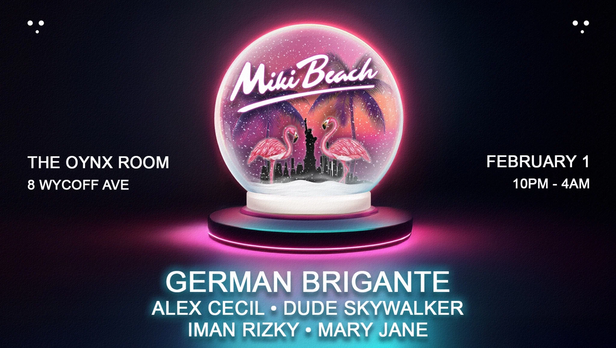 Miki Beach Fundraiser: German Brigante • Dude Skywalker ++ Cover