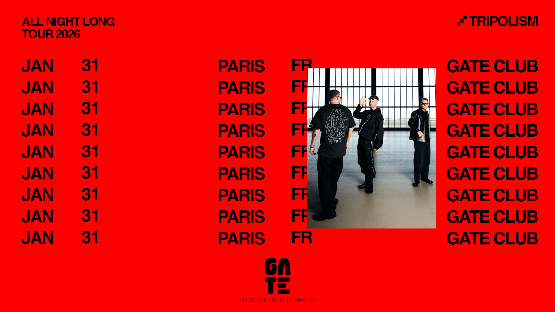 Tripolism All Night Long At Gate Club Paris Cover