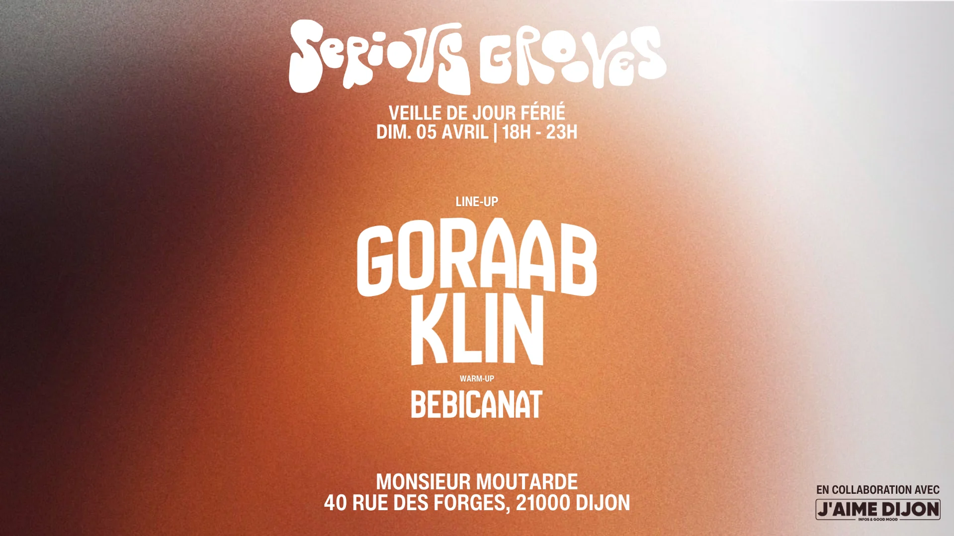 Serious Grooves | Monsieur Moutarde - Goraab X Klin Cover