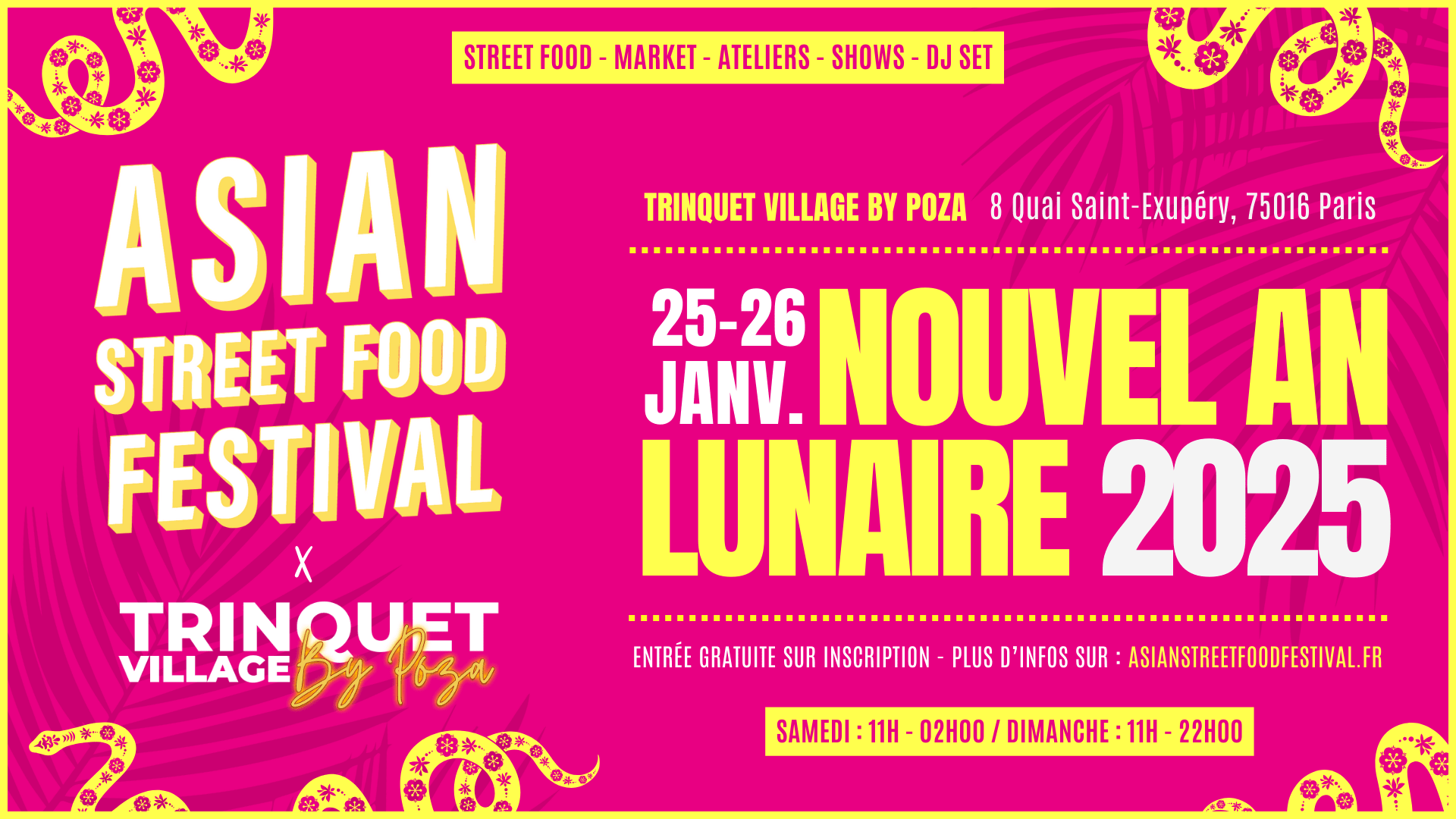Asian Street Food Festival X Poza - Nouvel An Lunaire 2025 Cover