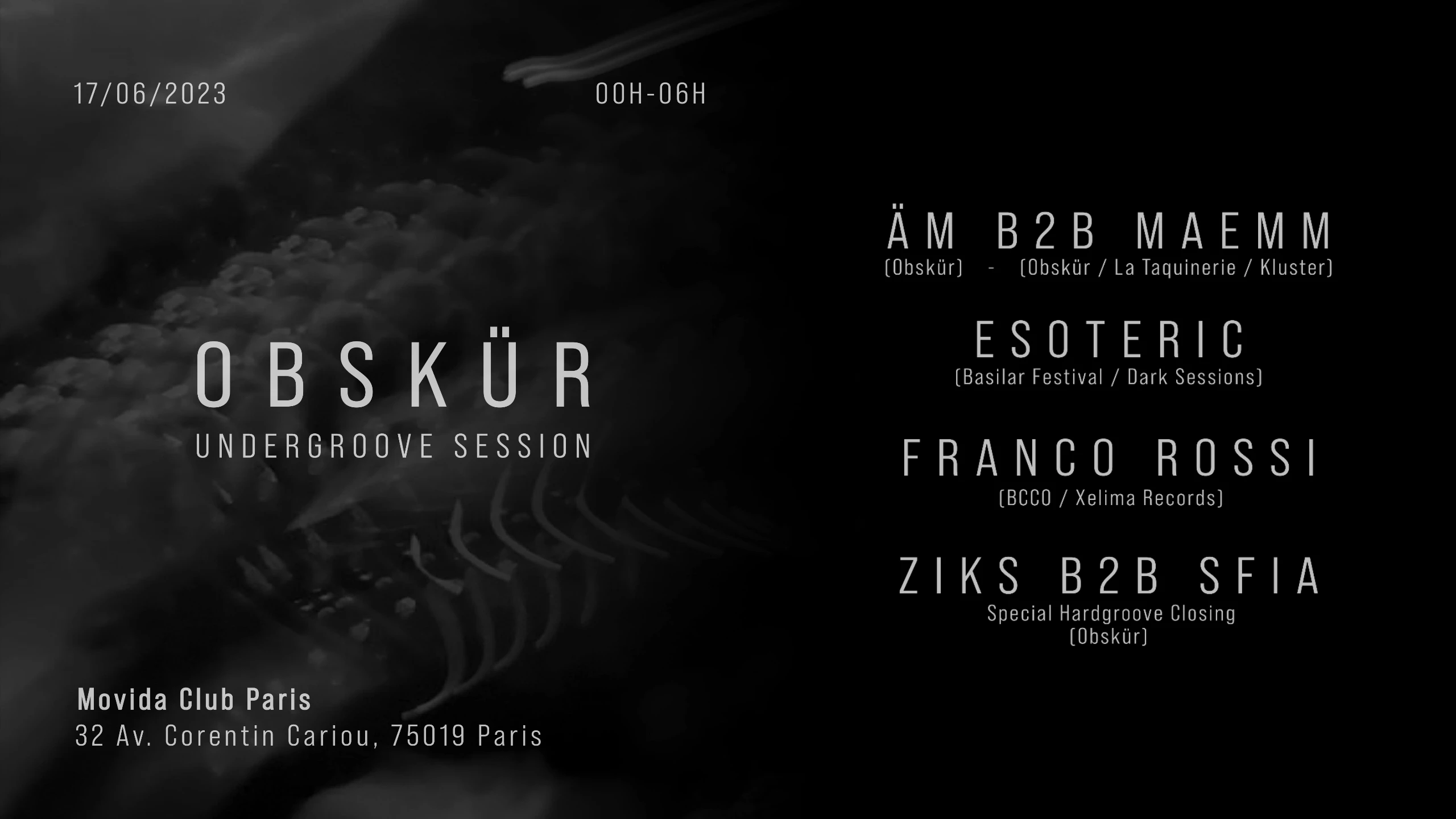 Obskür : Undergroove Session Cover