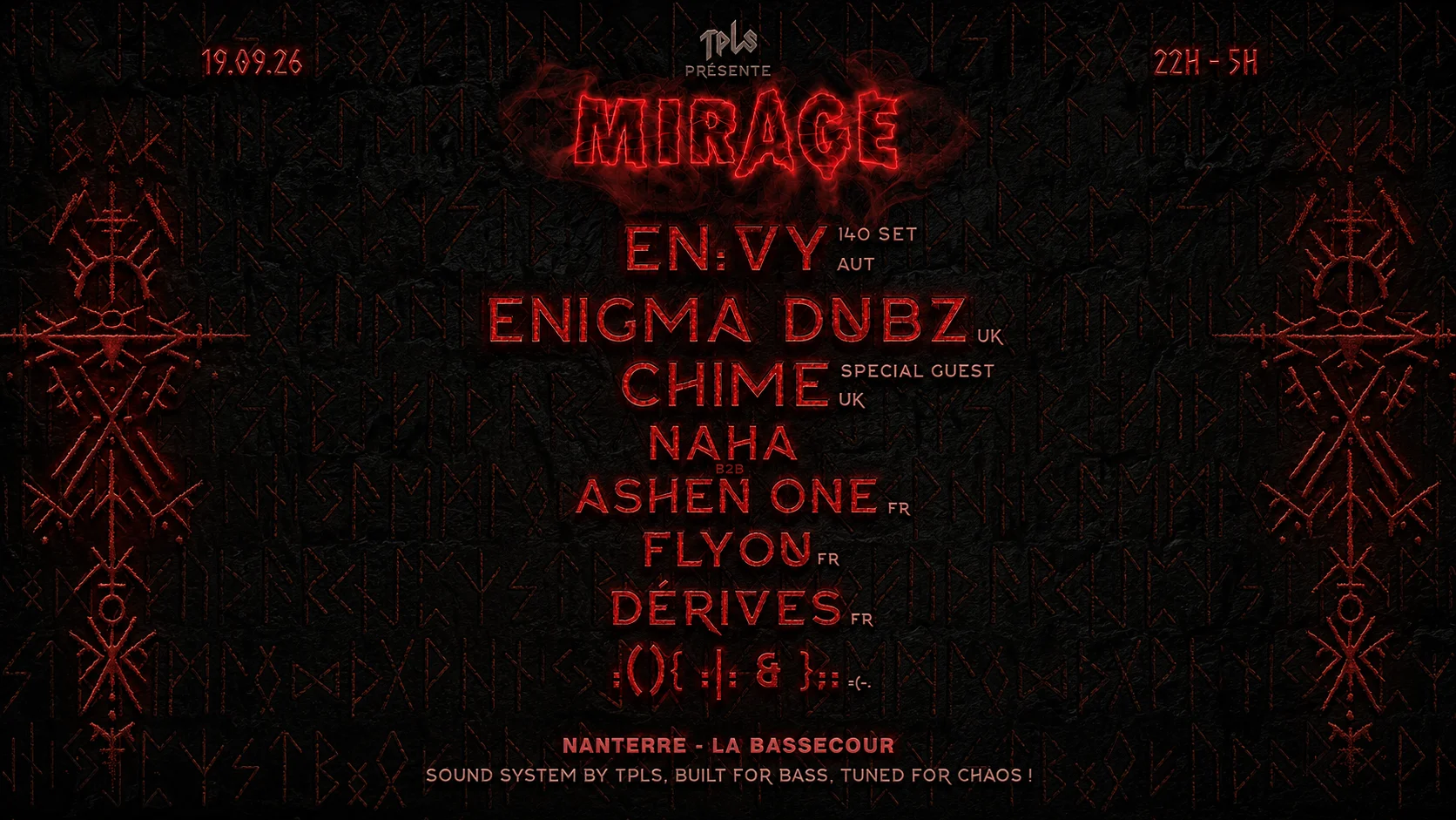 Tpls Présente : Mirage #3 - En:Vy, Enigma Dubz, Chime Cover