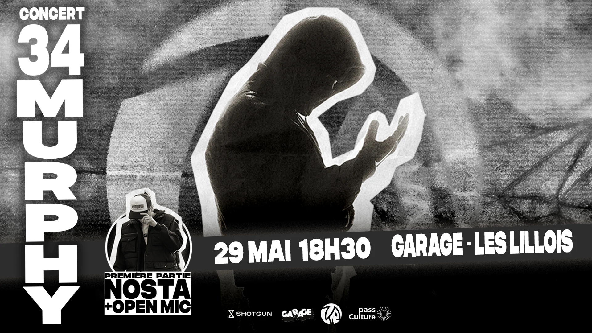 Concert 34 Murphy - 1ère Partie Nosta + Open Mic Ltr Cover