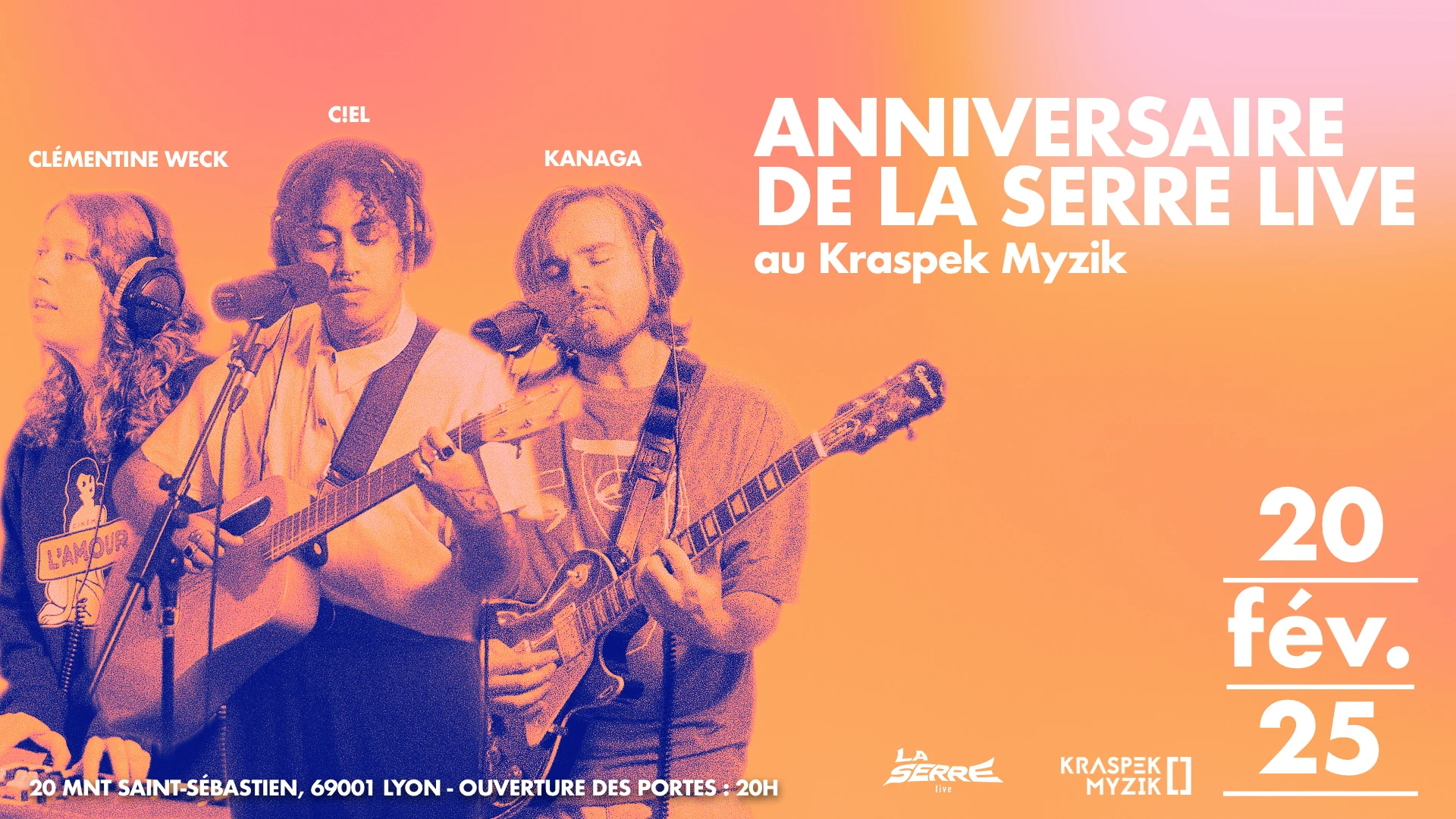 1 An De La Serre Live : Clementine Weck, C!El & Kanaga Cover
