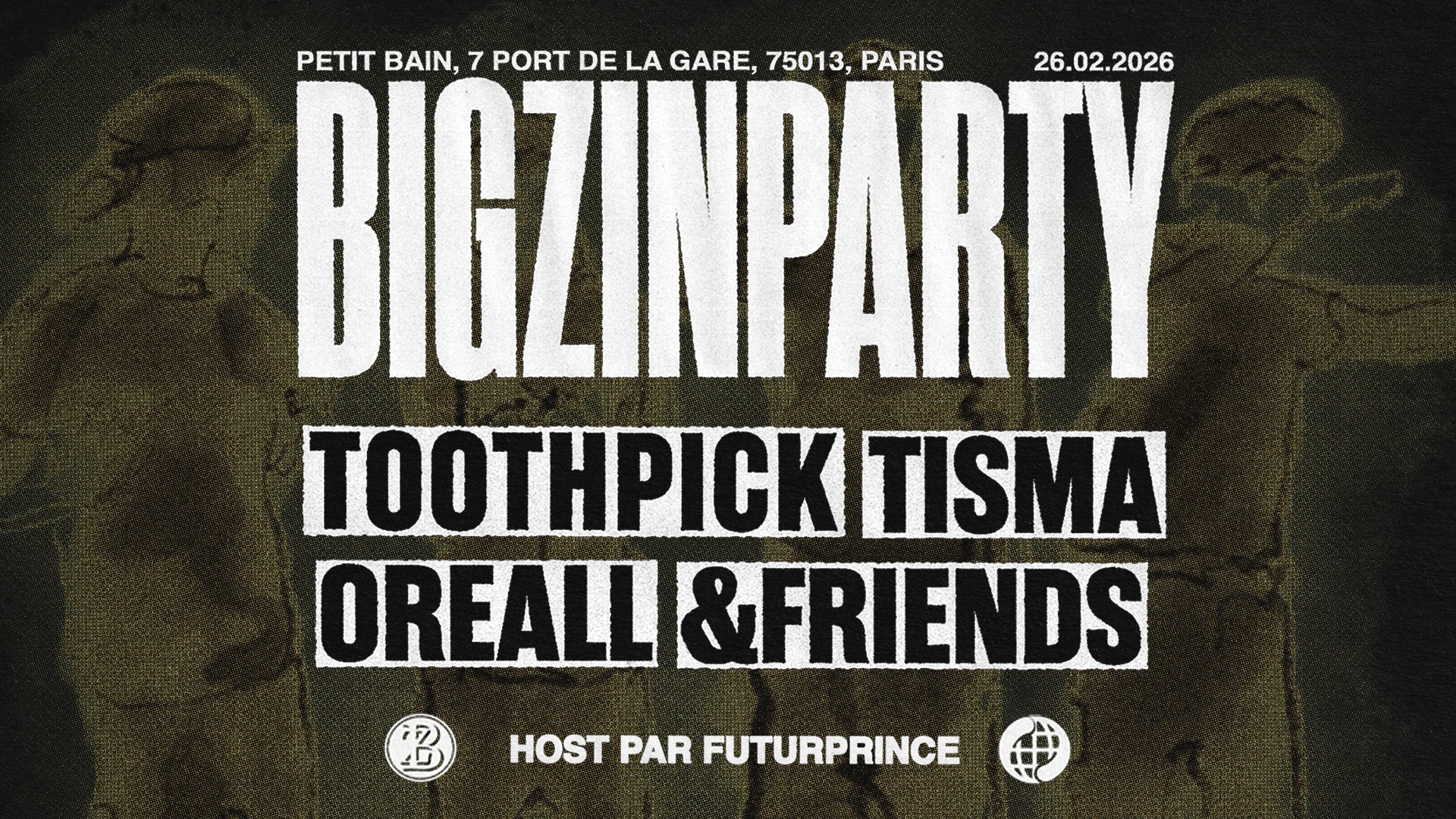 Bigzinparty #1 : Oreall + Tisma + Toothpick. Cover