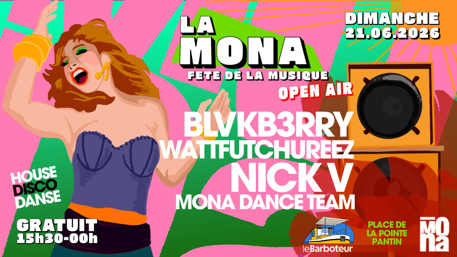 Fête De La Musique Avec La Mona Au Barboteur Cover