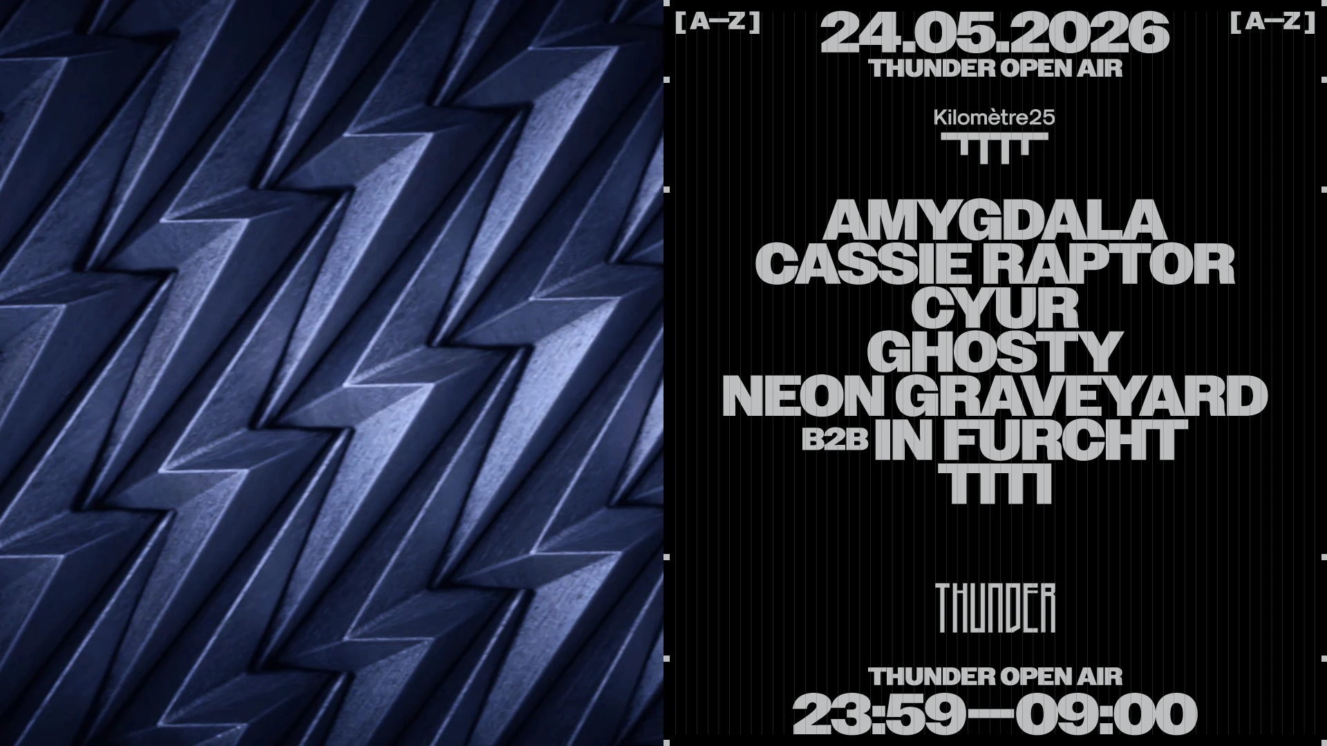 Thunder : Cassie Raptor, Neon Graveyard B2b In Furcht Cover