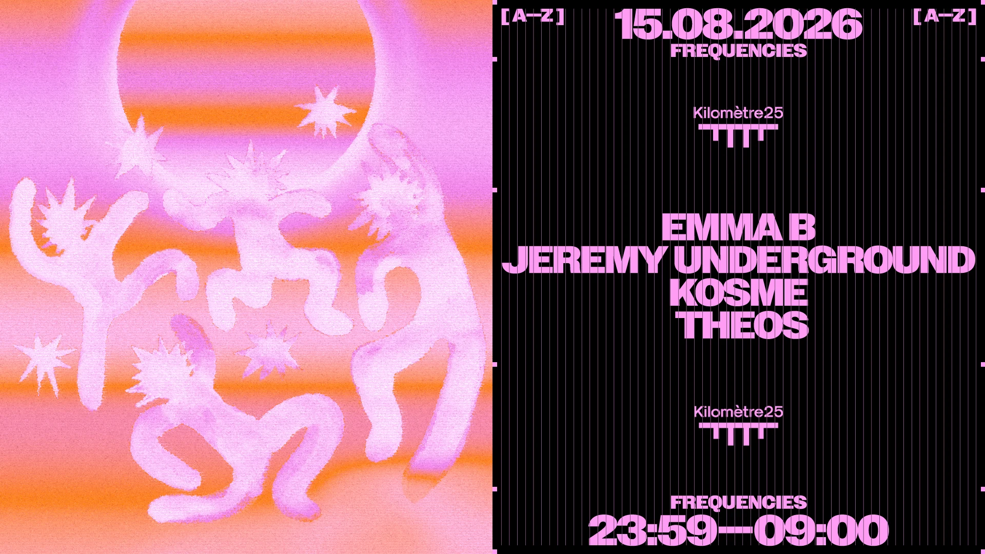 Frequencies : Jeremy Underground, Emma B, Kosme, Theos Cover