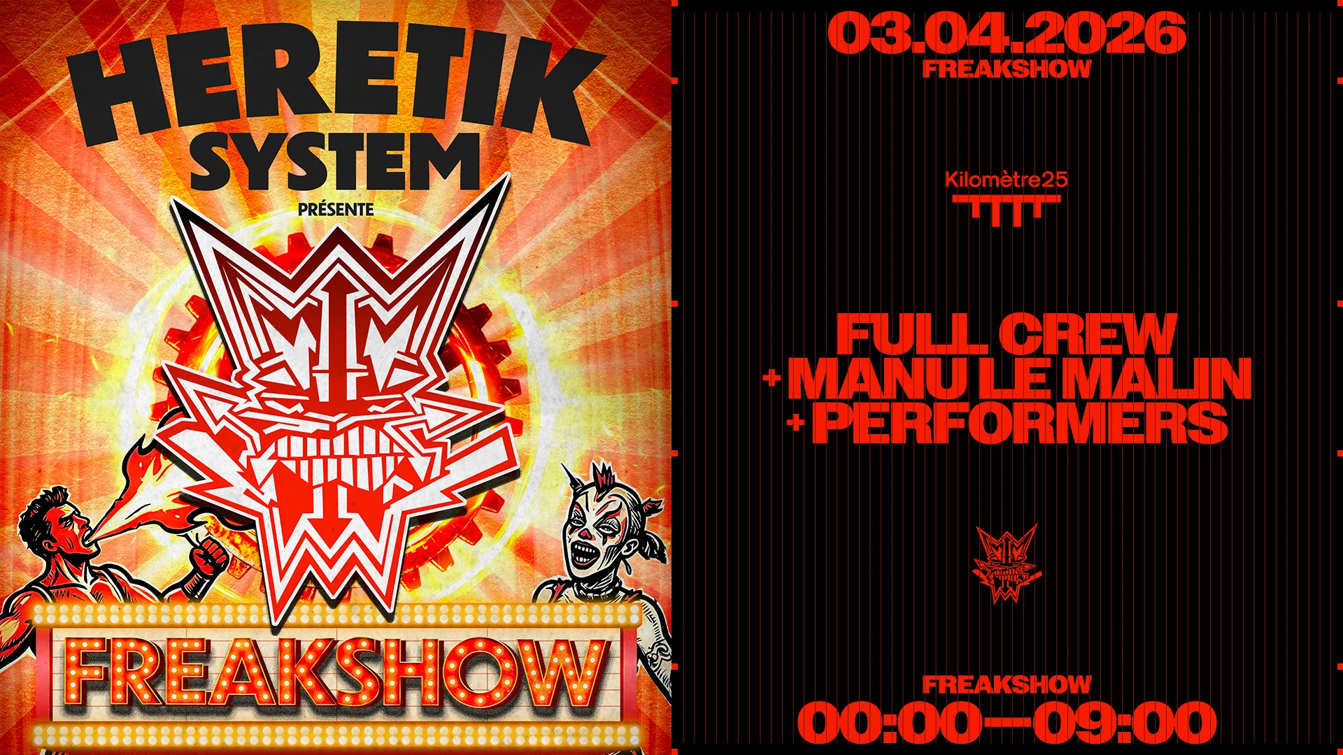 Heretik : Full Crew + Manu Le Malin + Guests Cover