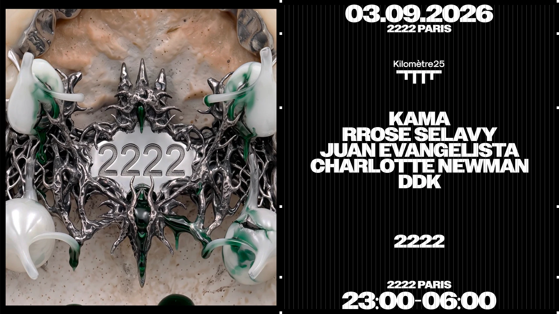 2222 // Juan Evangelista, Ddk, Charlotte Newman, Kama & More Cover