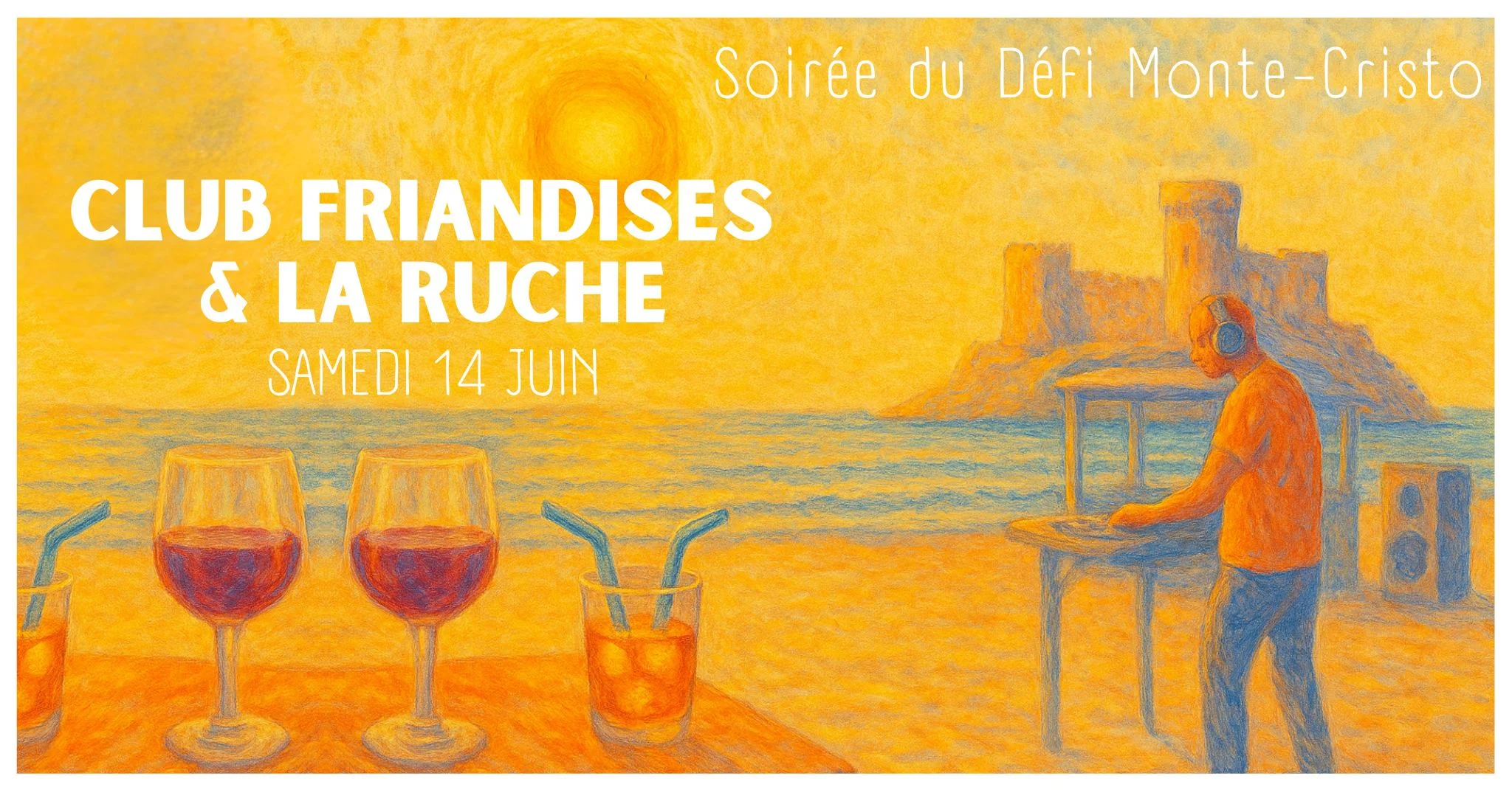 Soirée Club Friandises X La Ruche - Défi Monte-Cristo Cover