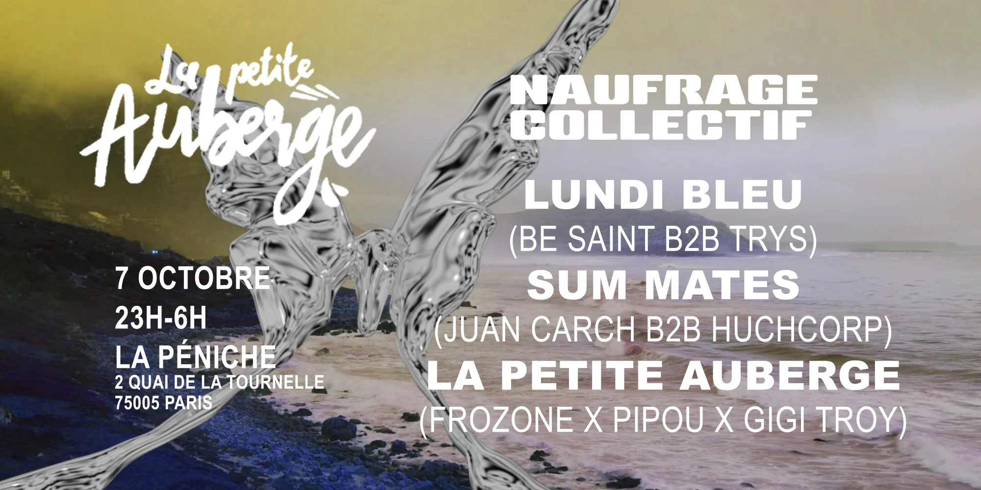 Naufrage Collectif : La Petite Auberge Invite Lundi Bleu Et Sum Mates Cover