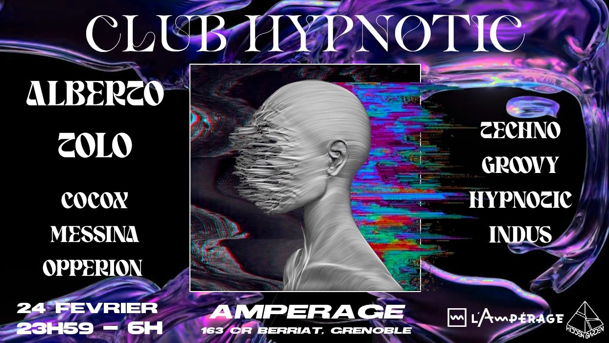 Hidden Garden Invite Alberto Tolo // Club Hypnotic Cover