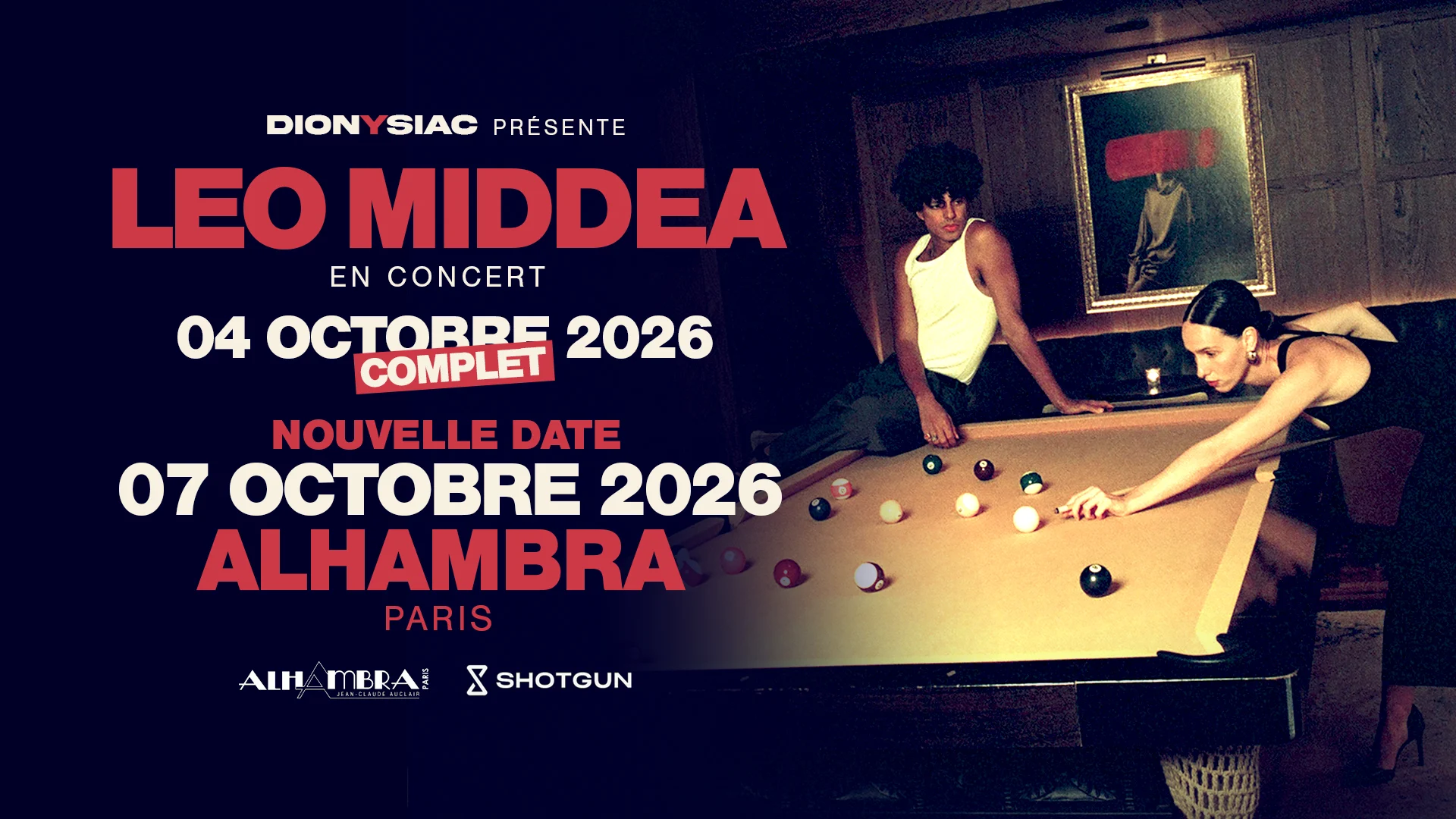 Leo Middea - Alhambra, Paris - Nouvelle Date Cover