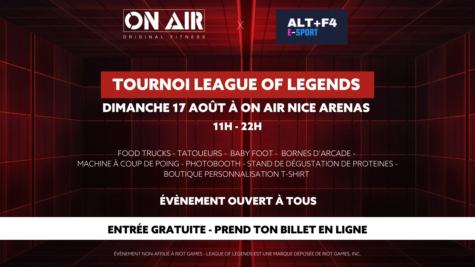 Tournoi League Of Legends À On Air Nice Cover
