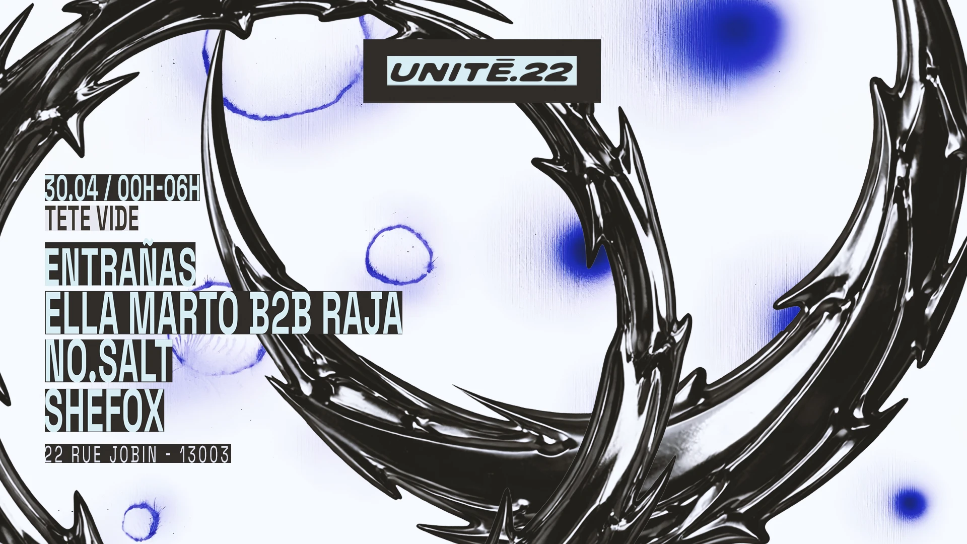 U.22/Tete Vide: Entrañas, Ella Marto, No.Salt, Raja, Shefox Cover