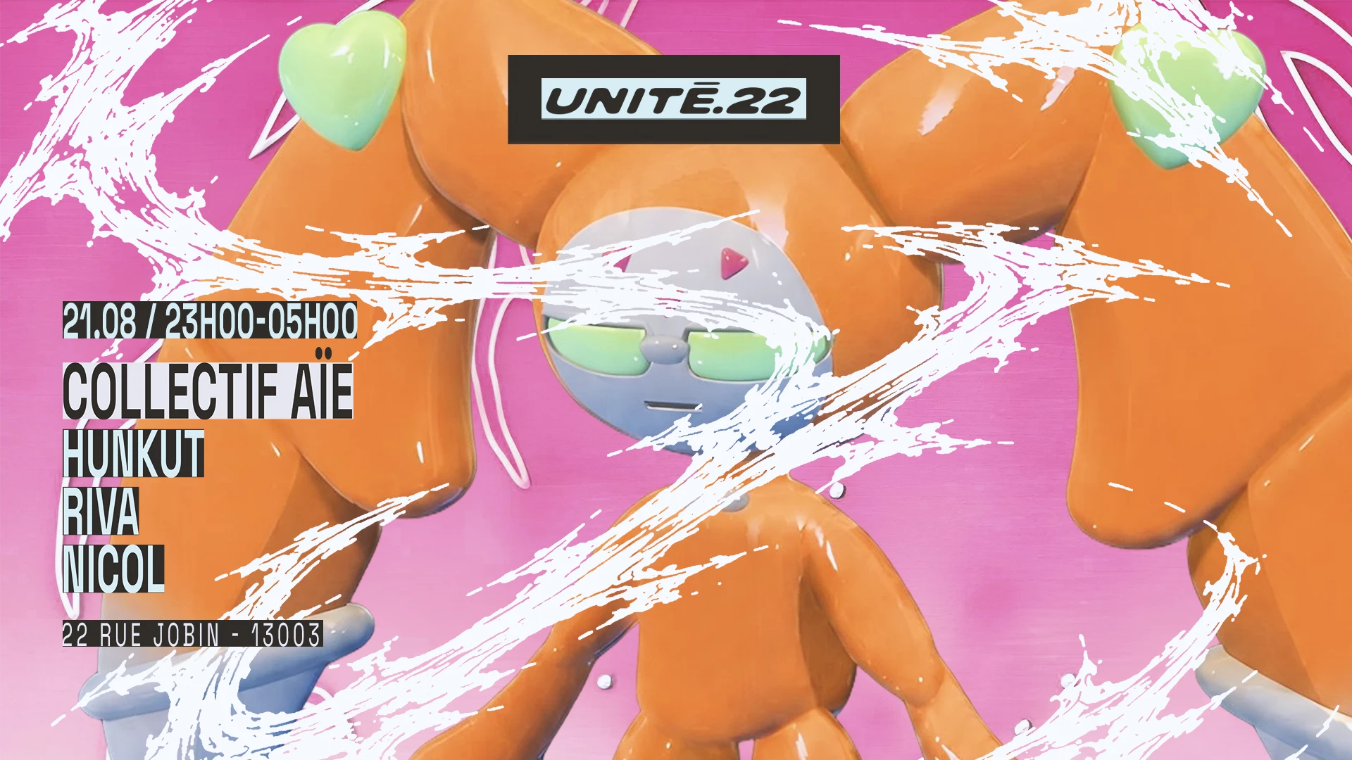 U.22 X Collectif Aïe : Riva, Hunkut, Nicol Cover