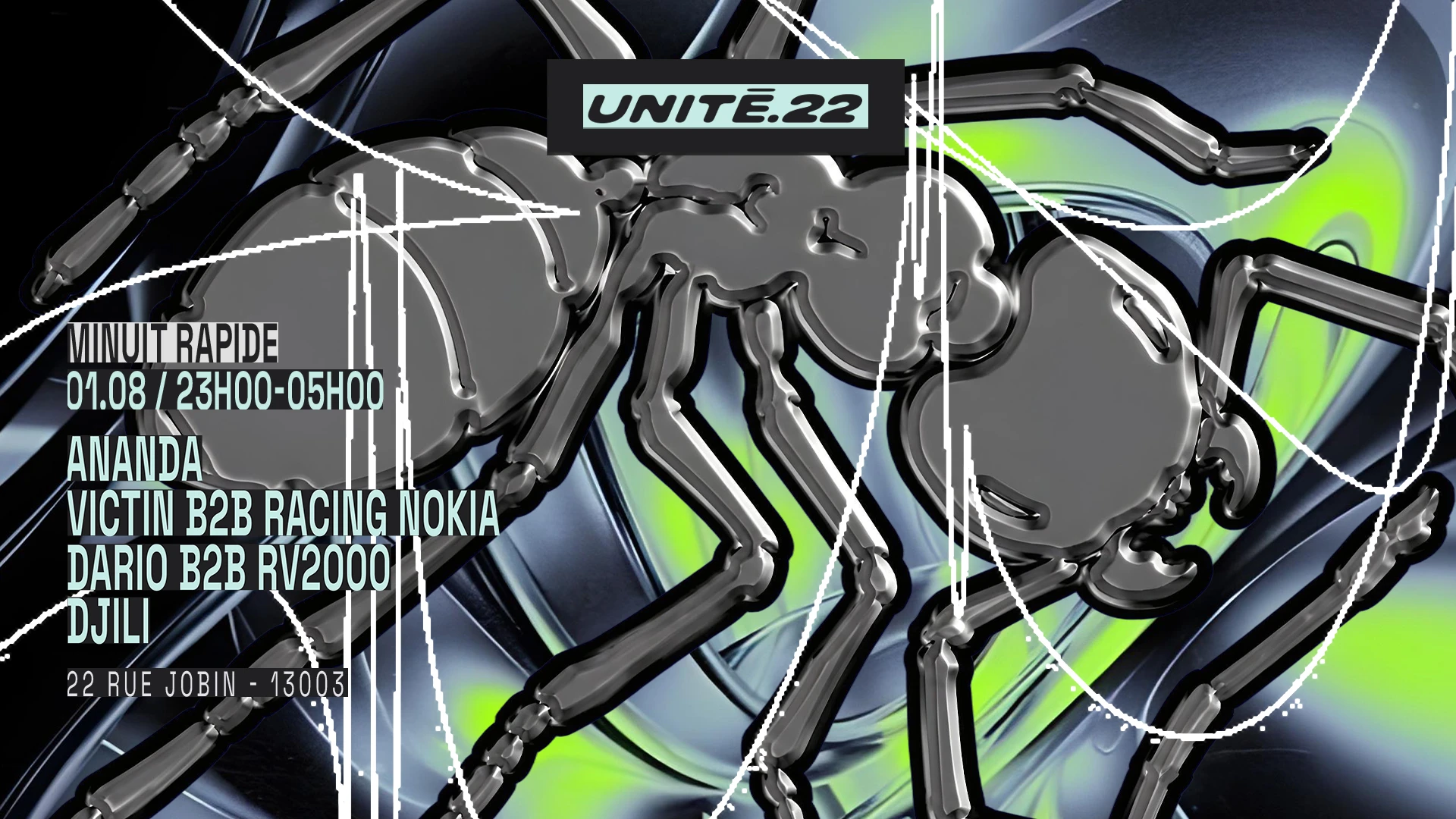 U.22 X Minuit Rapide : Ananda, Victin & Minuit Rapide Djs Cover
