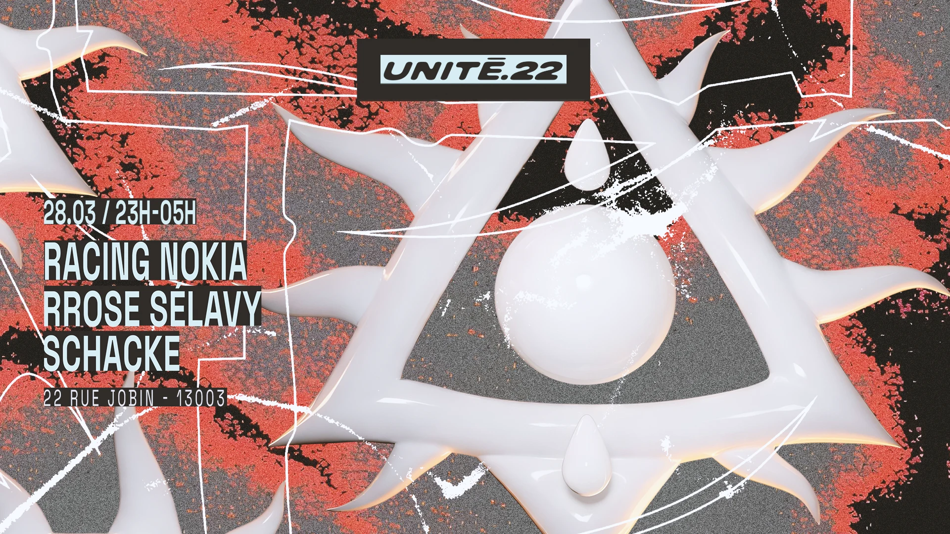 Unité.22 : Schacke, Racing Nokia, Rrose Sélavy Cover