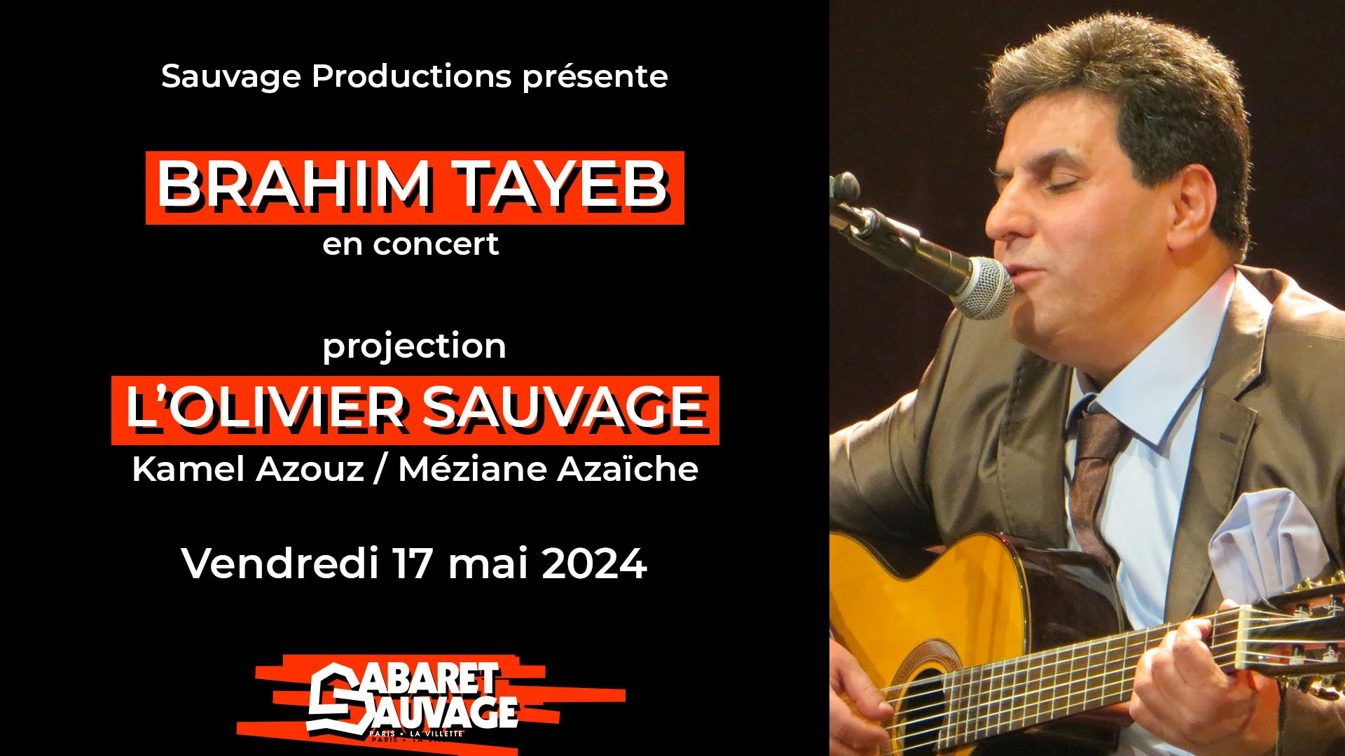 Brahim Tayeb + Projection L'olivier Sauvage Cover