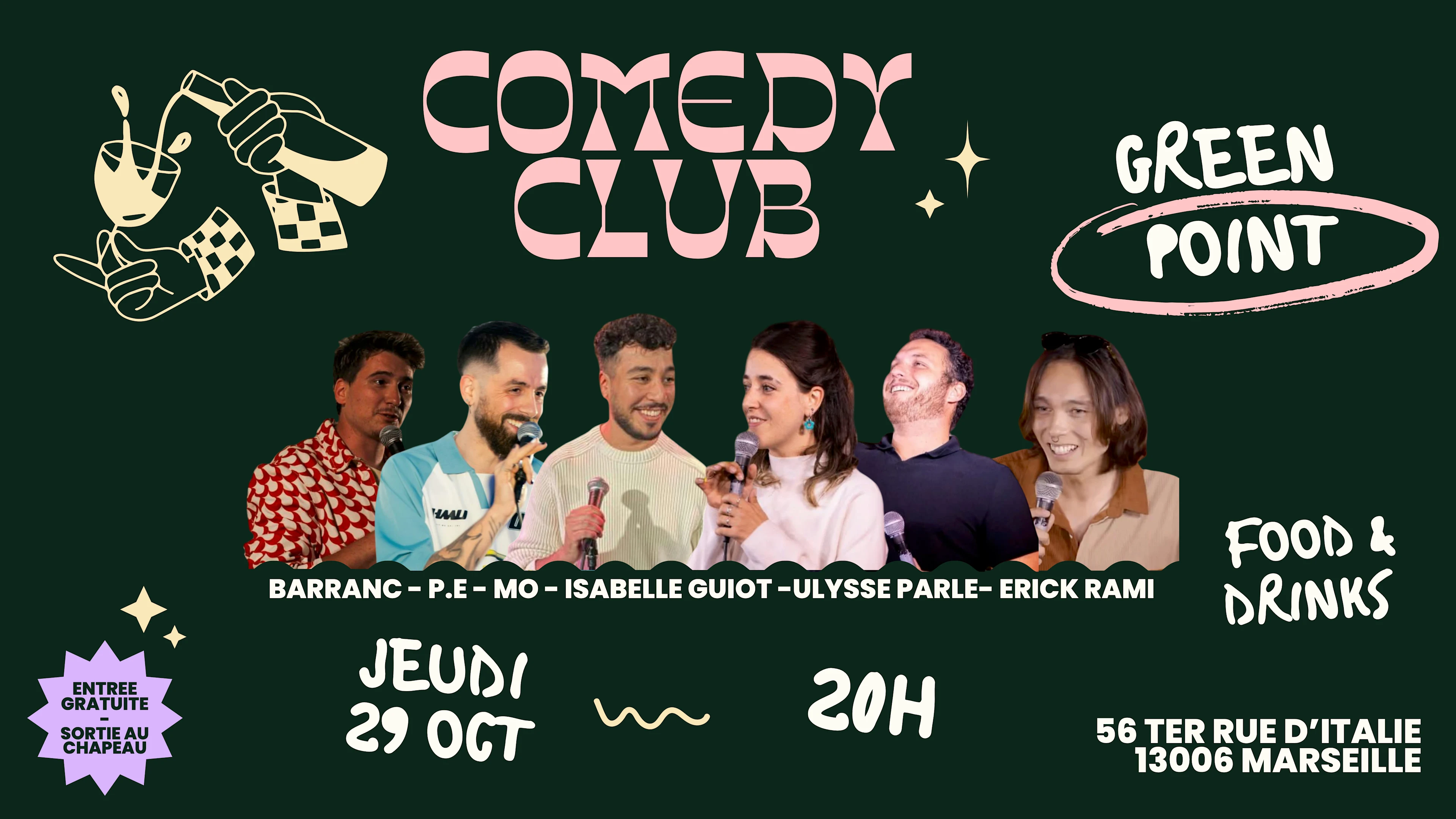 Greenpoint Comedy Club 29/10 Cover