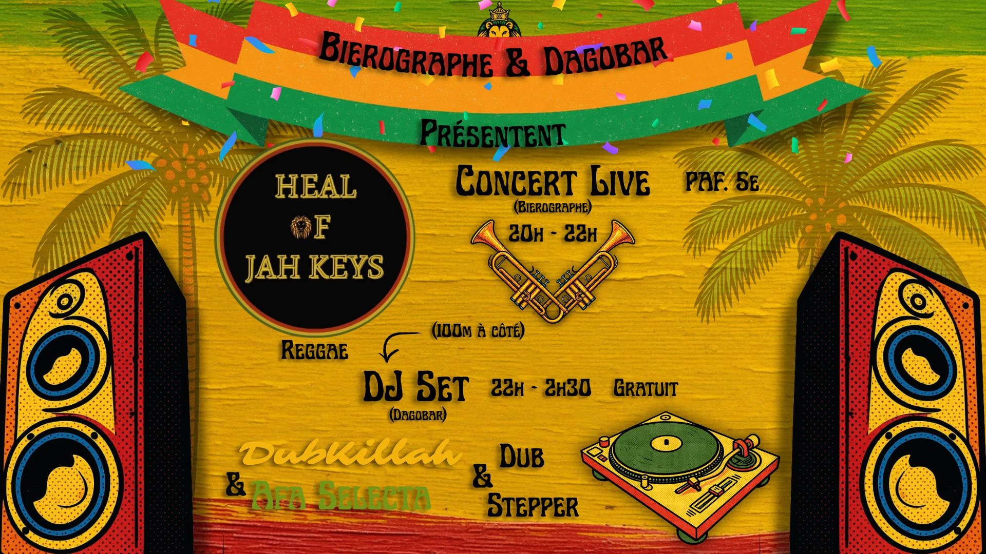 Concert Live "Heal Of Jah Keys" + Dj Set Dub Culture Cover
