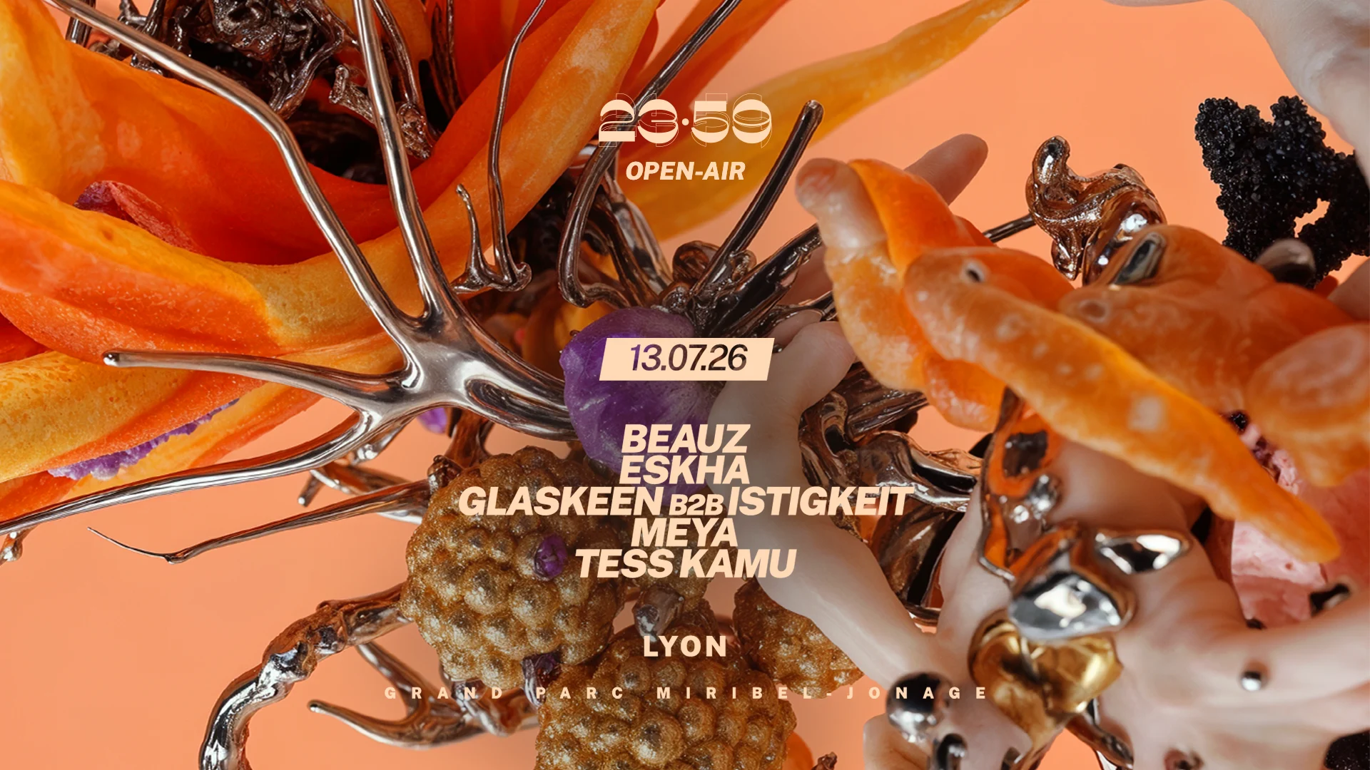 23:59 - Open-Air : Beauz, Eskha, Istigkeit B2b Glaskeen Cover